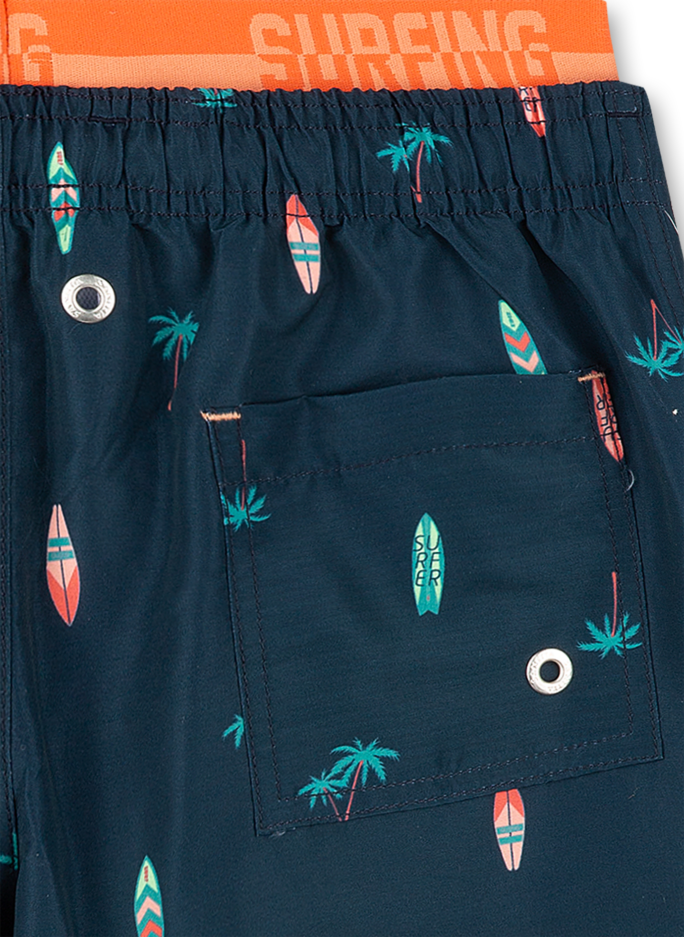Jungen-Badeshorts Dunkelblau
