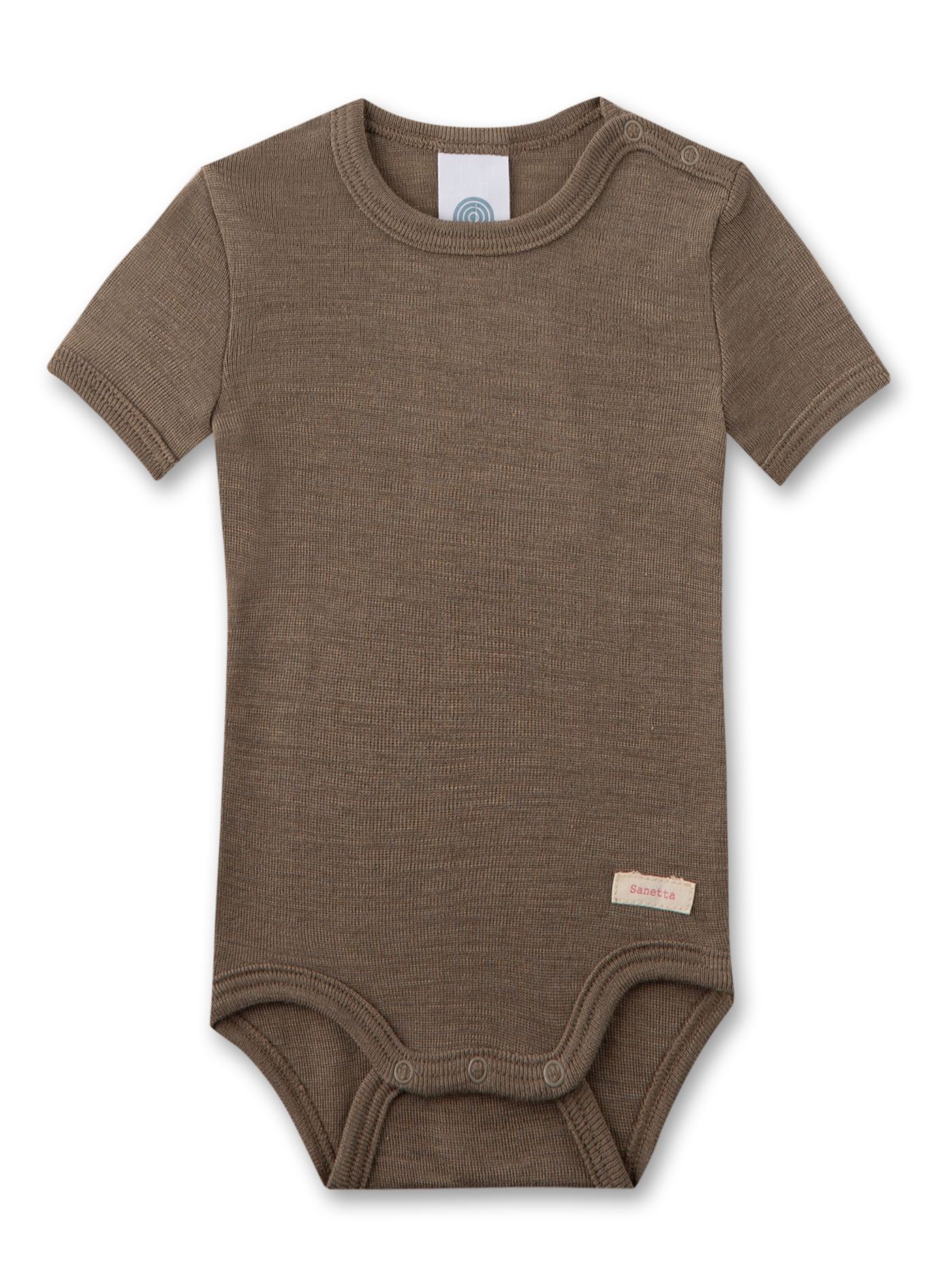 Body halbarm Beige aus Wolle & Seide