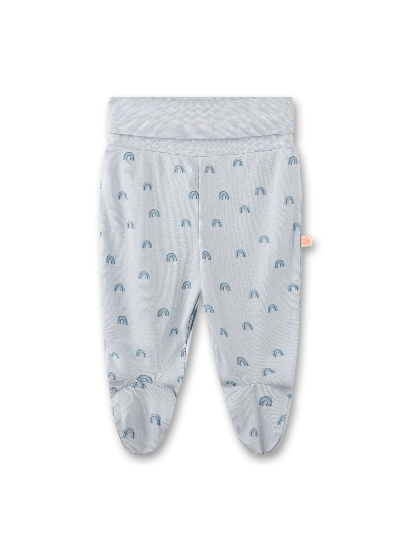 Newborn-Hose mit Fuß hellblau