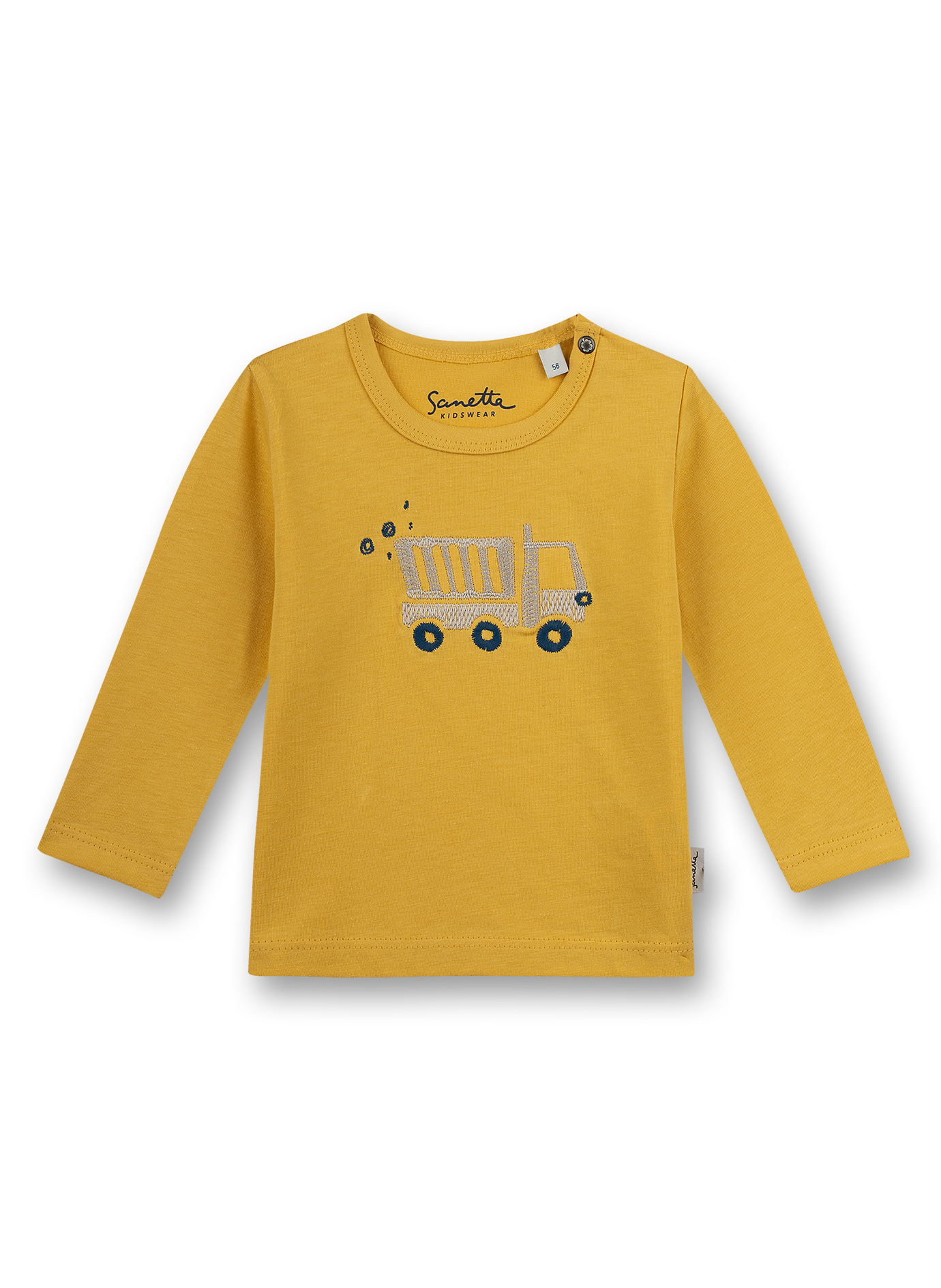 Jungen-Shirt langarm Gelb Little Builder