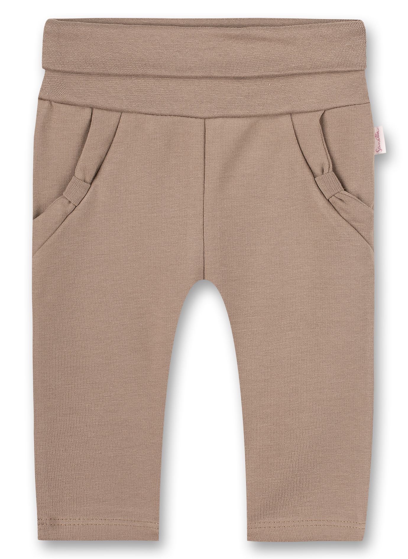 Mädchen-Sweathose Beige Family Stork