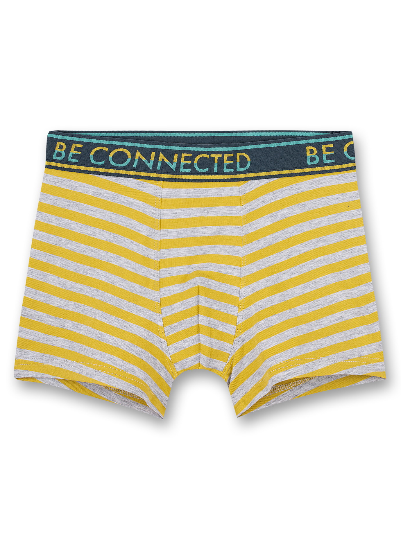 Jungen-Hipshorts Gelb Ringel Biker Lifestyle