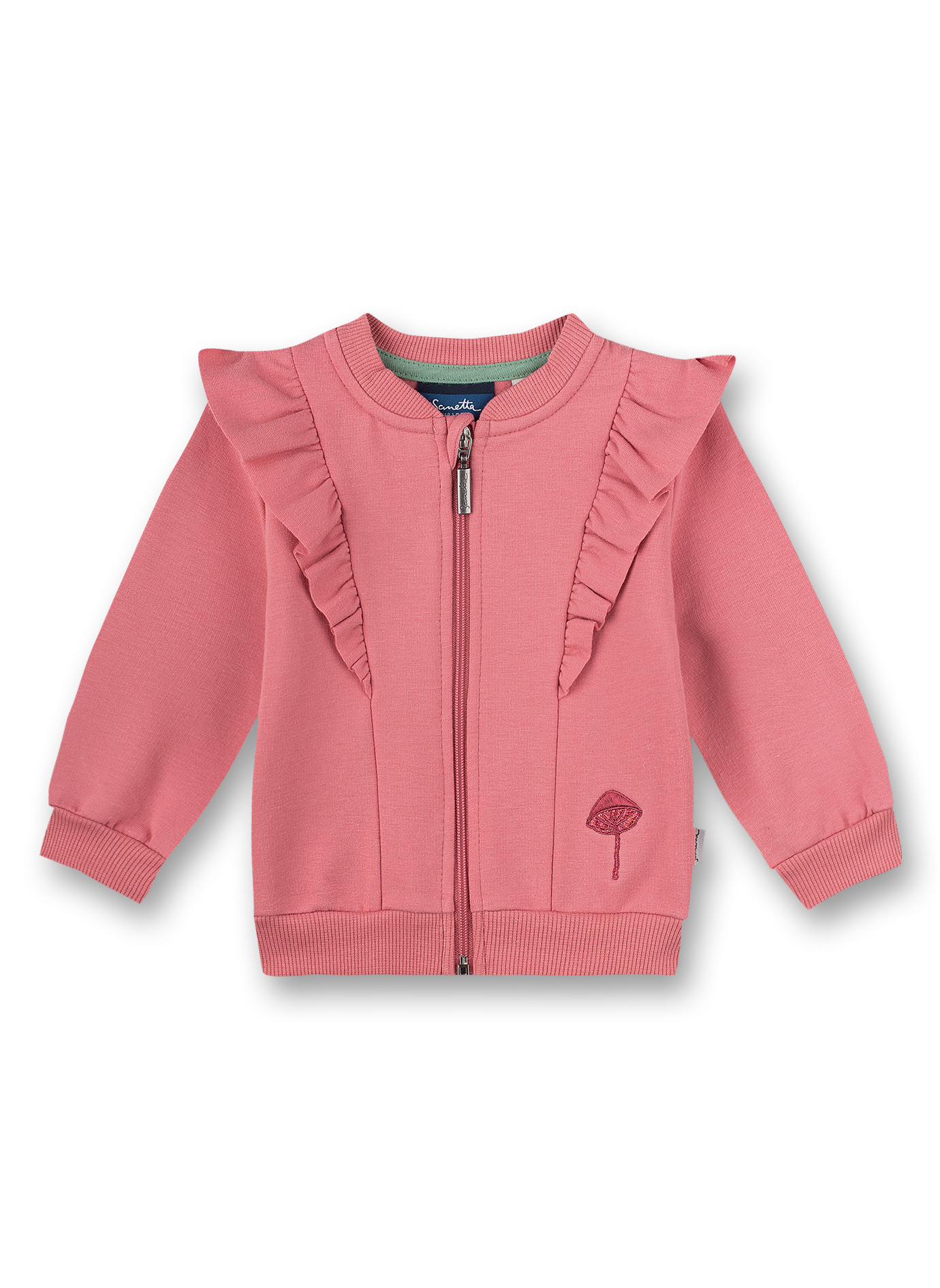 Mädchen-Sweatjacke Pink Mushrooms