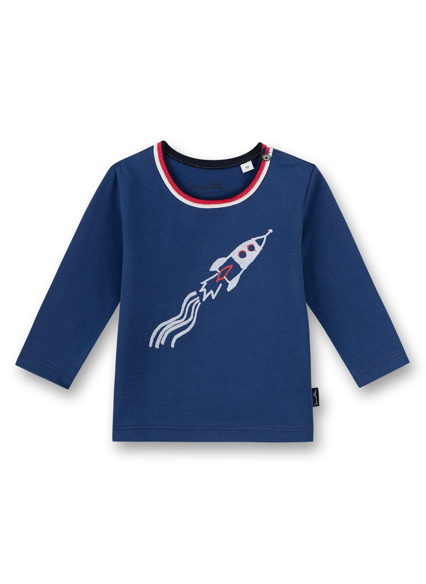 Jungen-Shirt langarm Blau Inter Galactic