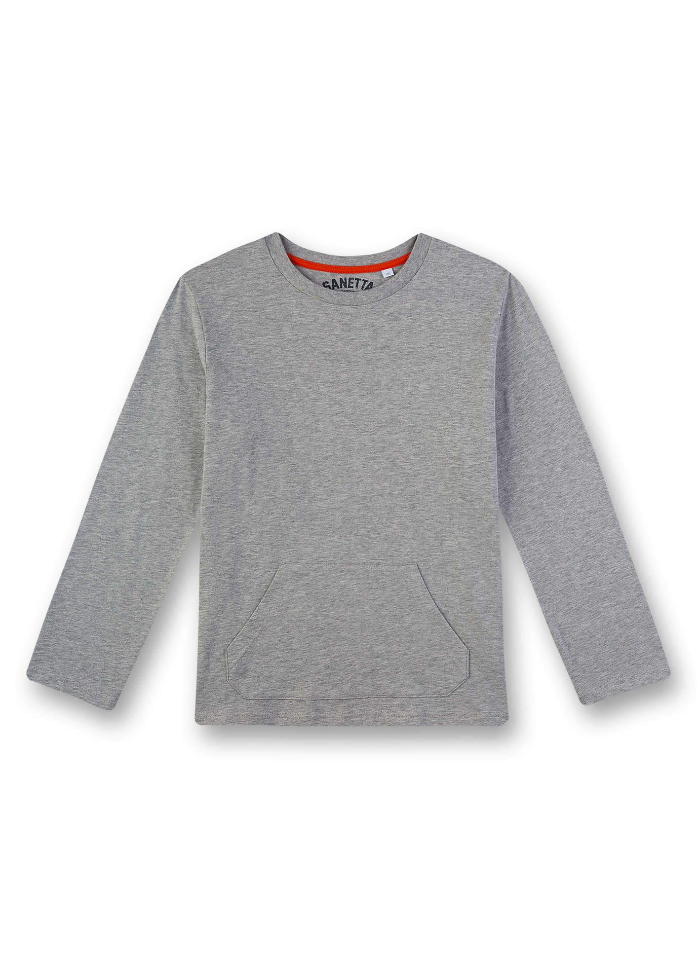 Jungen-Shirt langarm Graumelange Athleisure