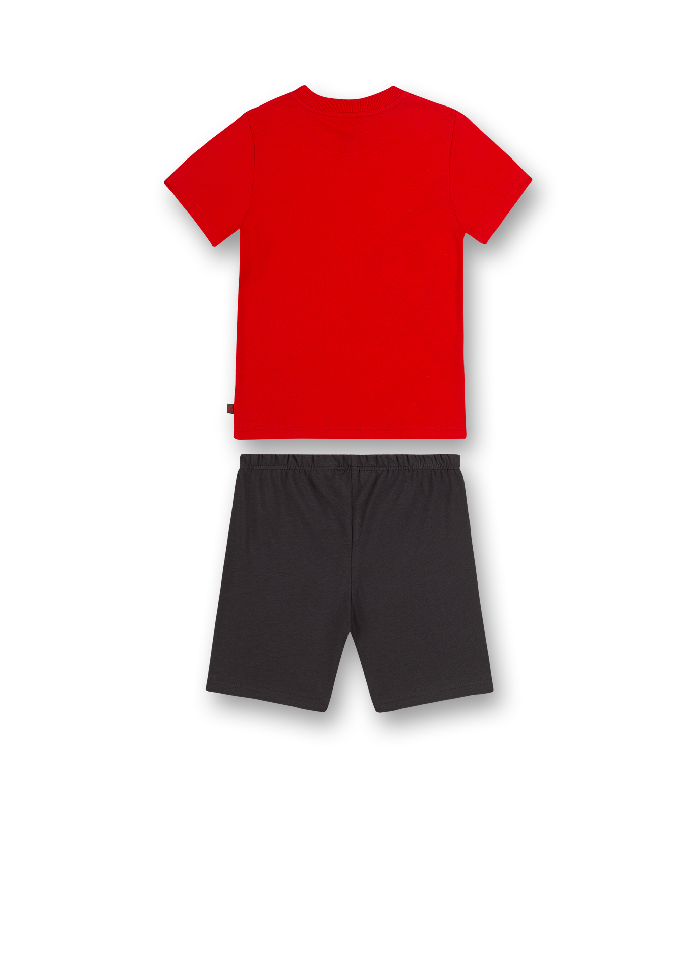 Jungen-Schlafanzug kurz Rot Fußball
