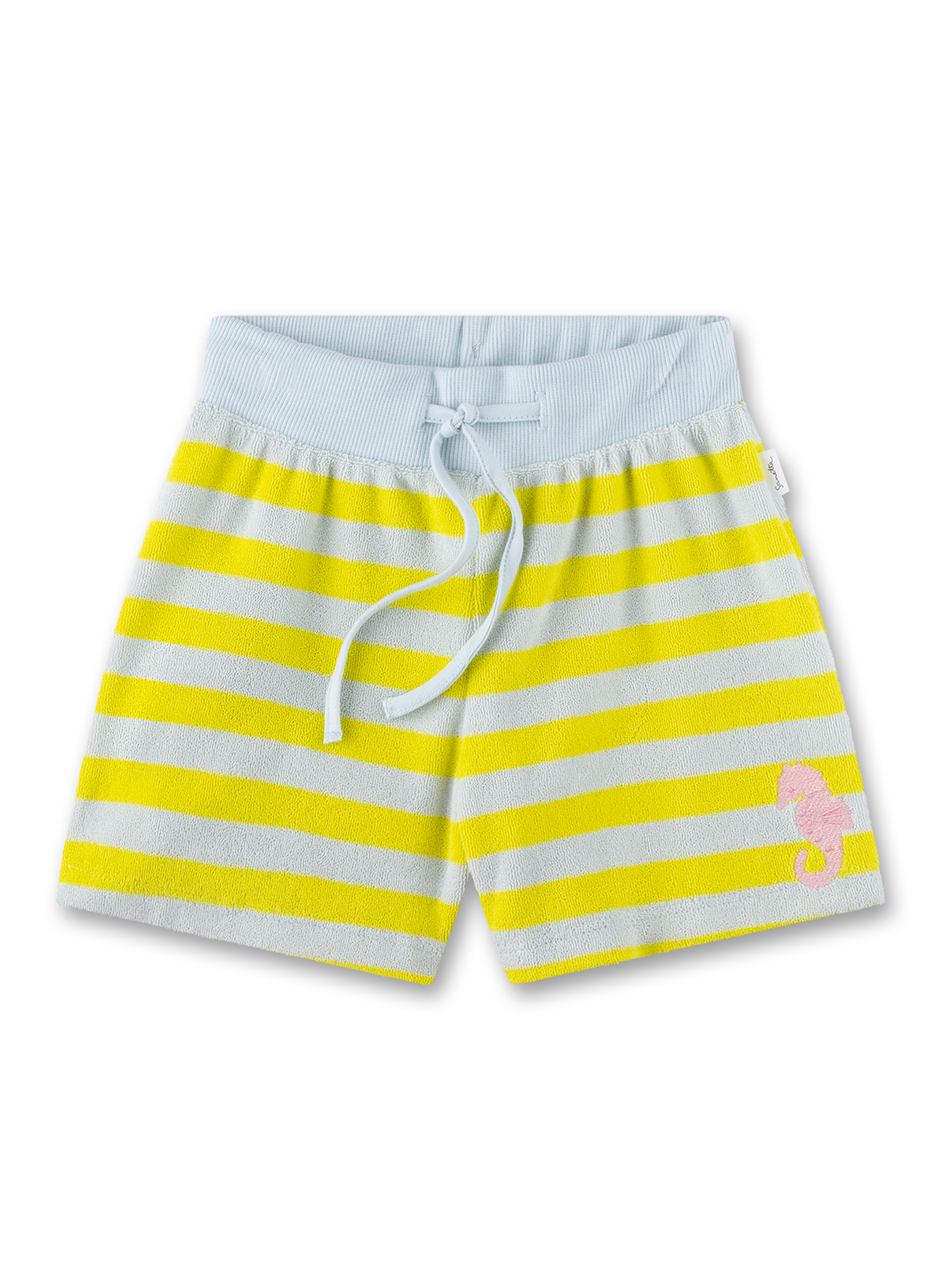 Mädchen-Shorts hellblau aus Frottee