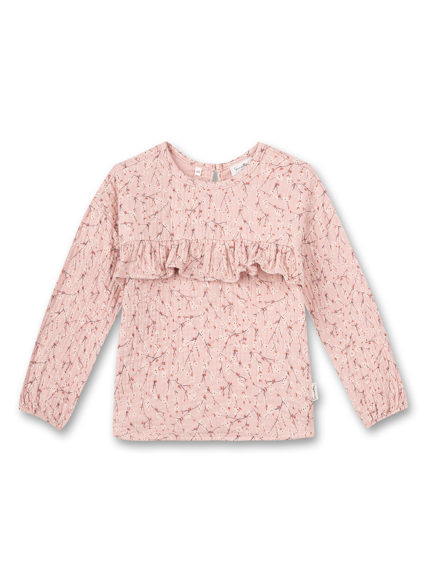 Mädchen Bluse Musselin Rosa