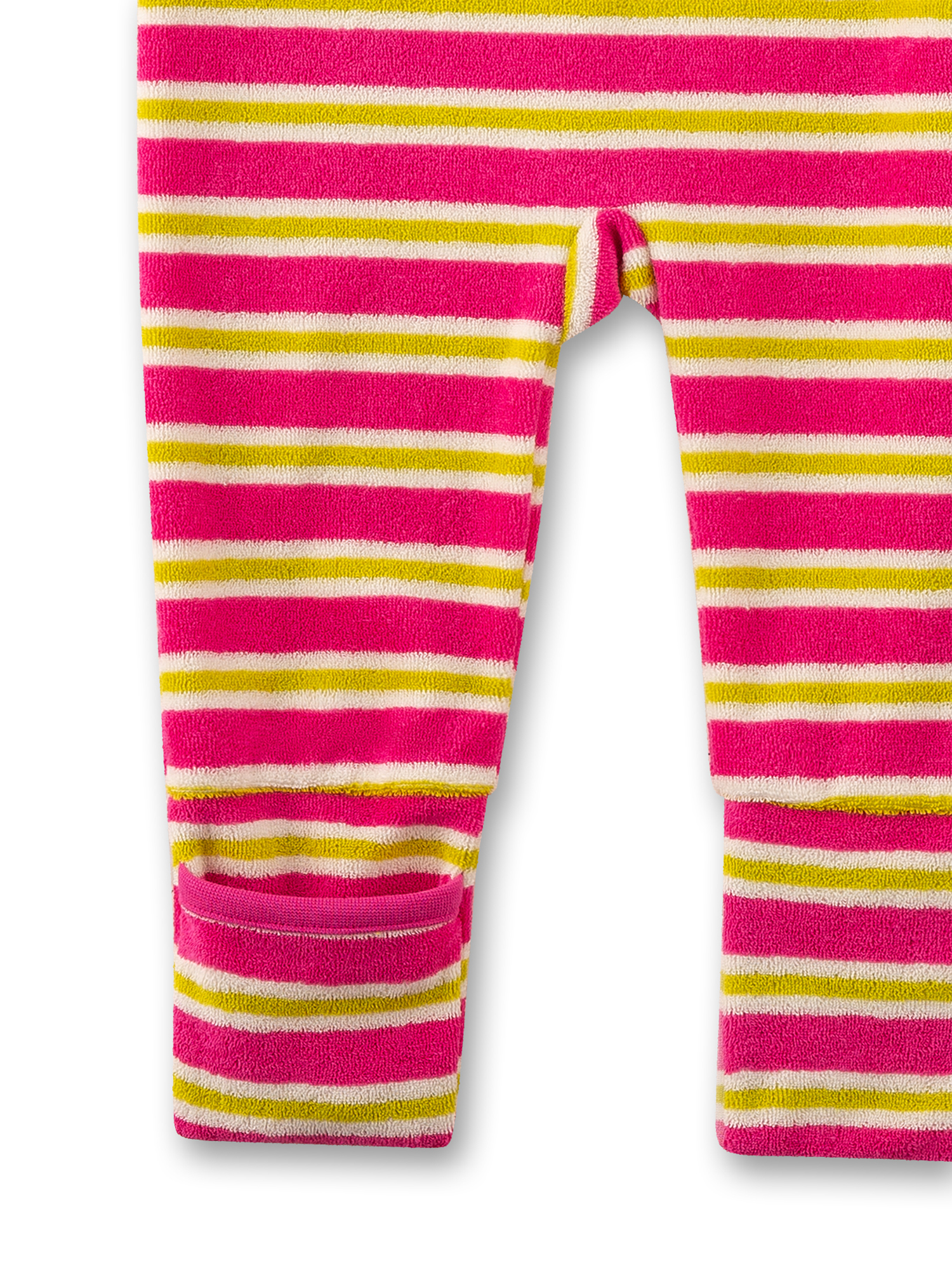 Streifen, Latzhose, Frottee, Rosa, Gelb