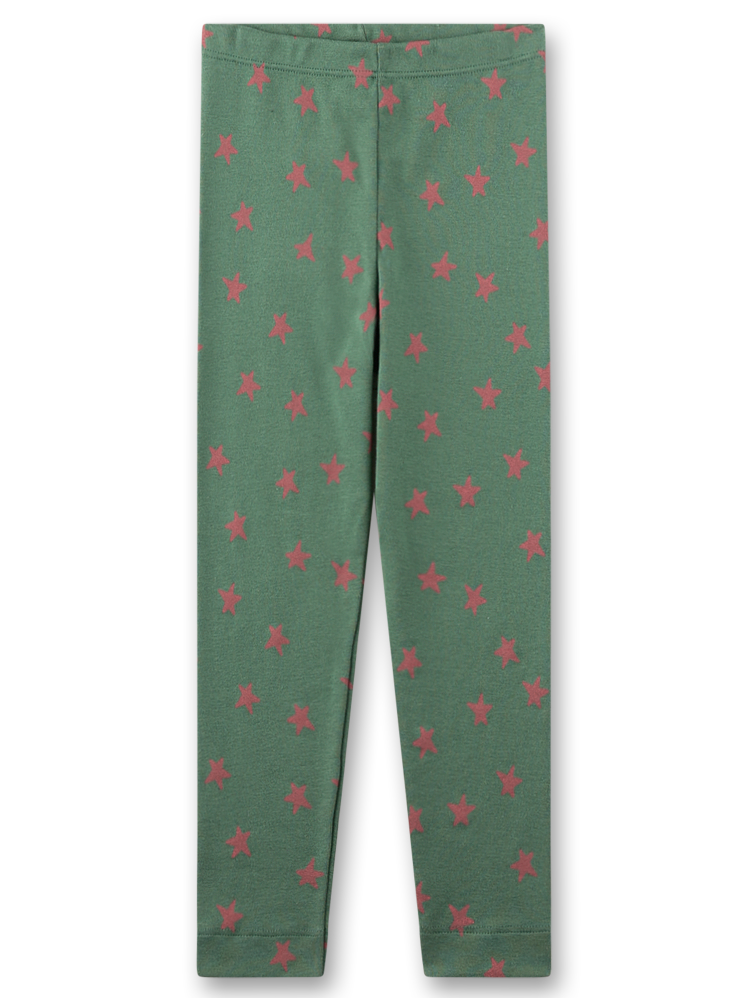 Mädchen-Leggins grün Sterne