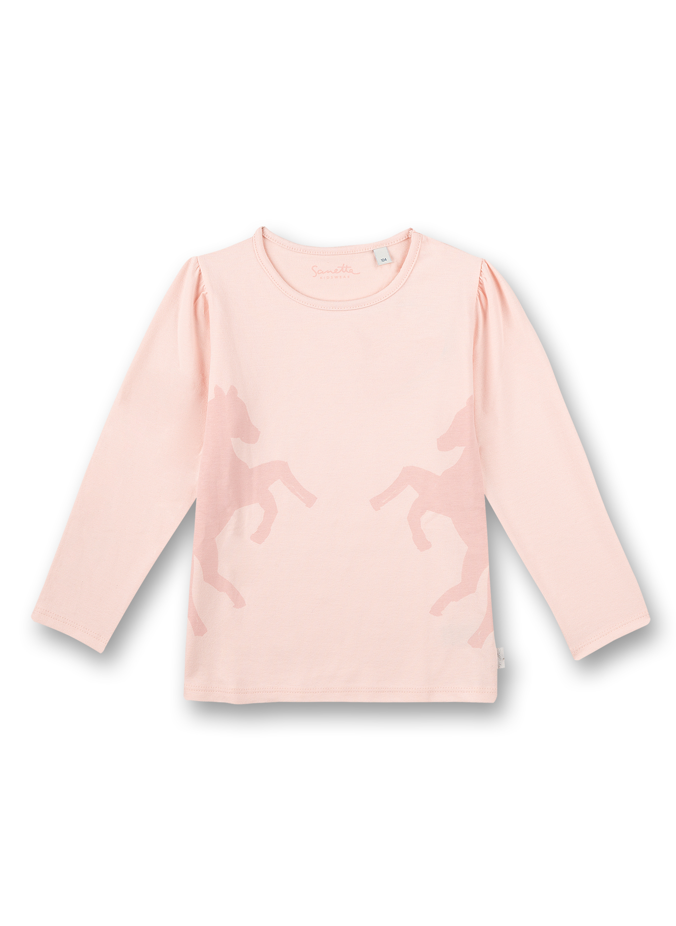 Mädchen-Shirt langarm Rosa Flying Pegasus 