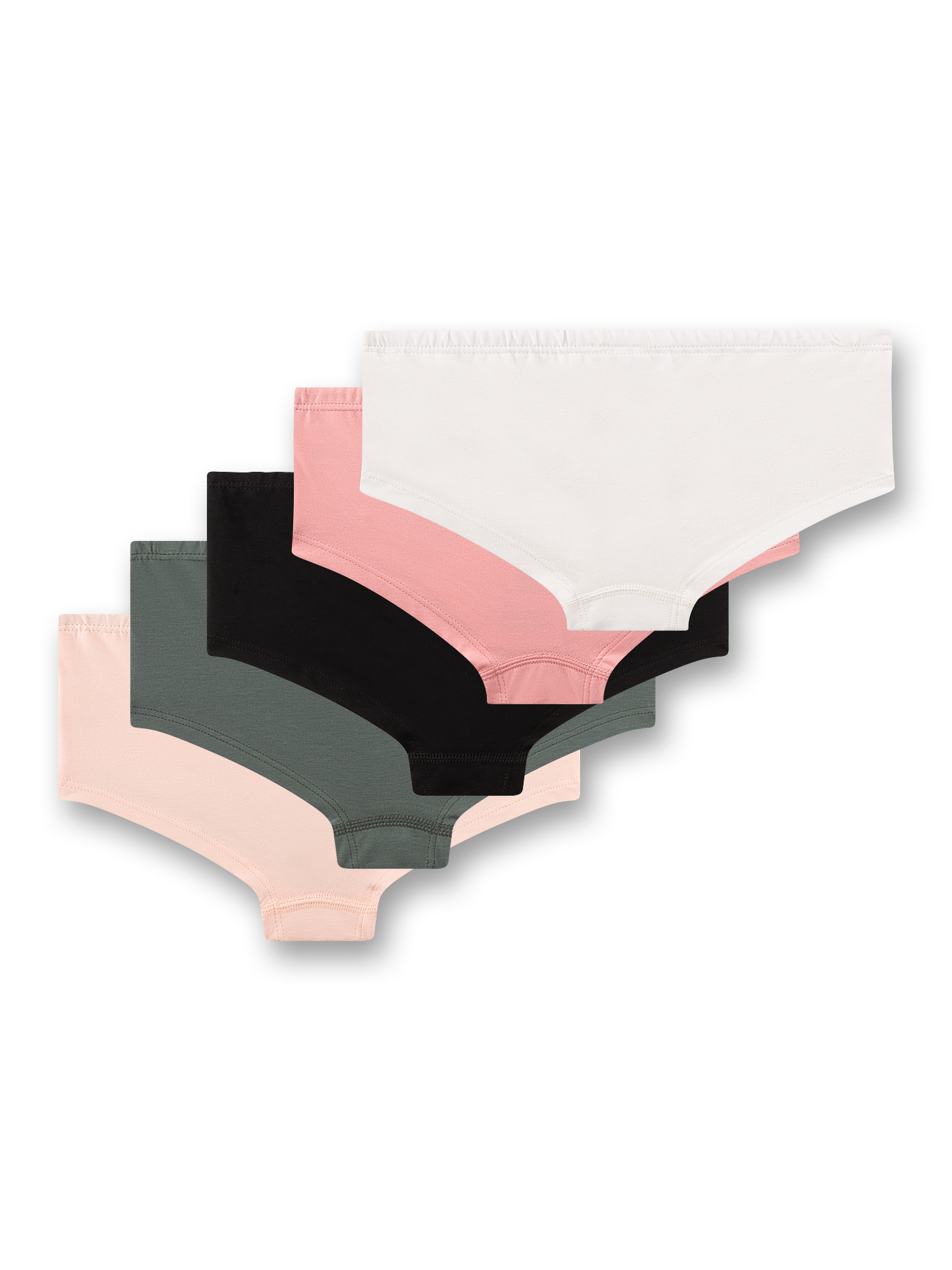 Unterhose, Hipster, Mehrfarbig, Baumwolle, Damenslips