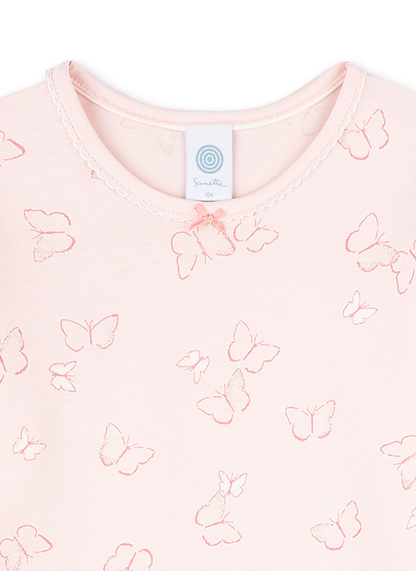 Mädchen-Nachthemd Rosa Flowers and Butterflies