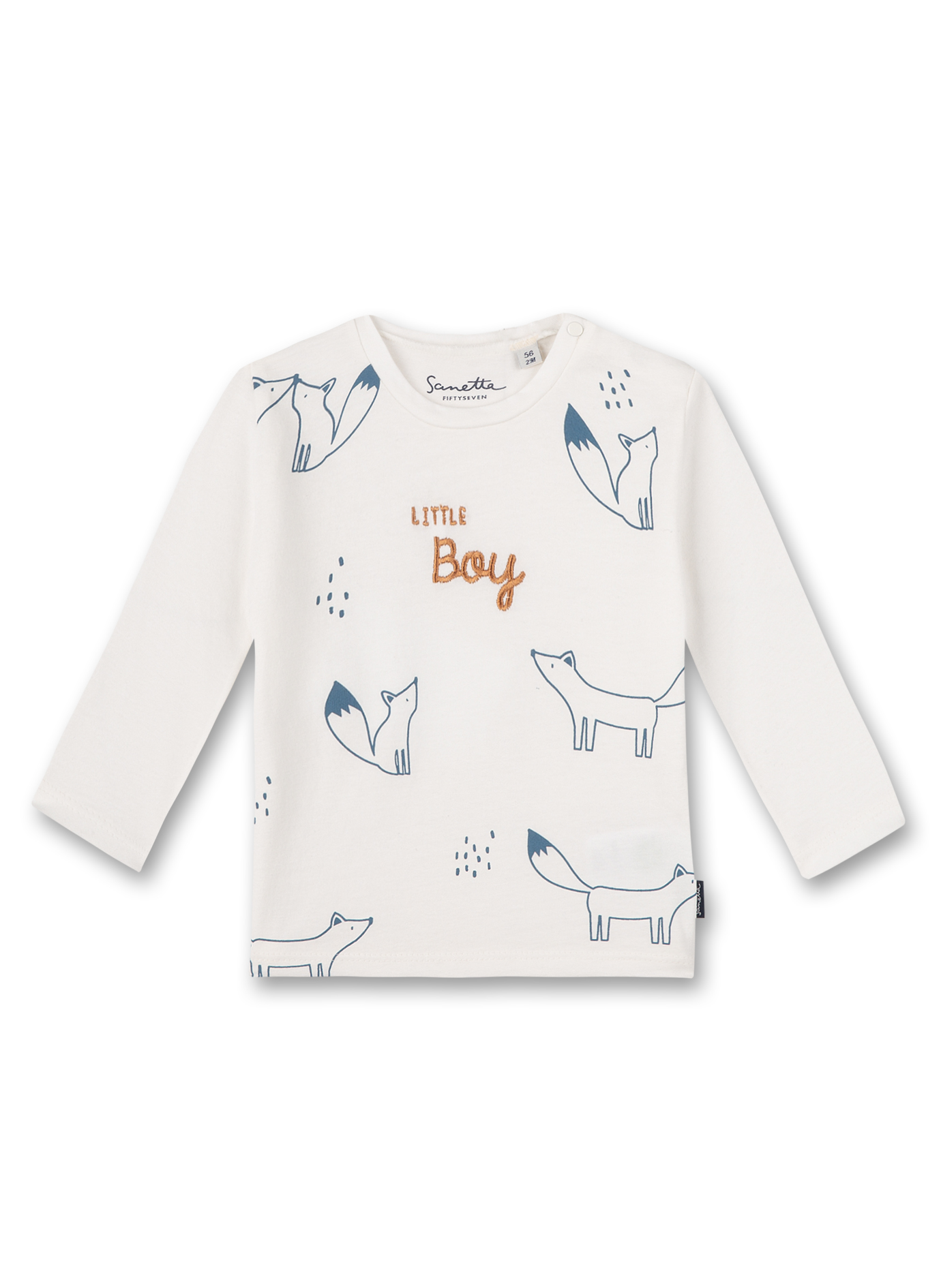 Jungen-Shirt langarm Off-White Clever Fox