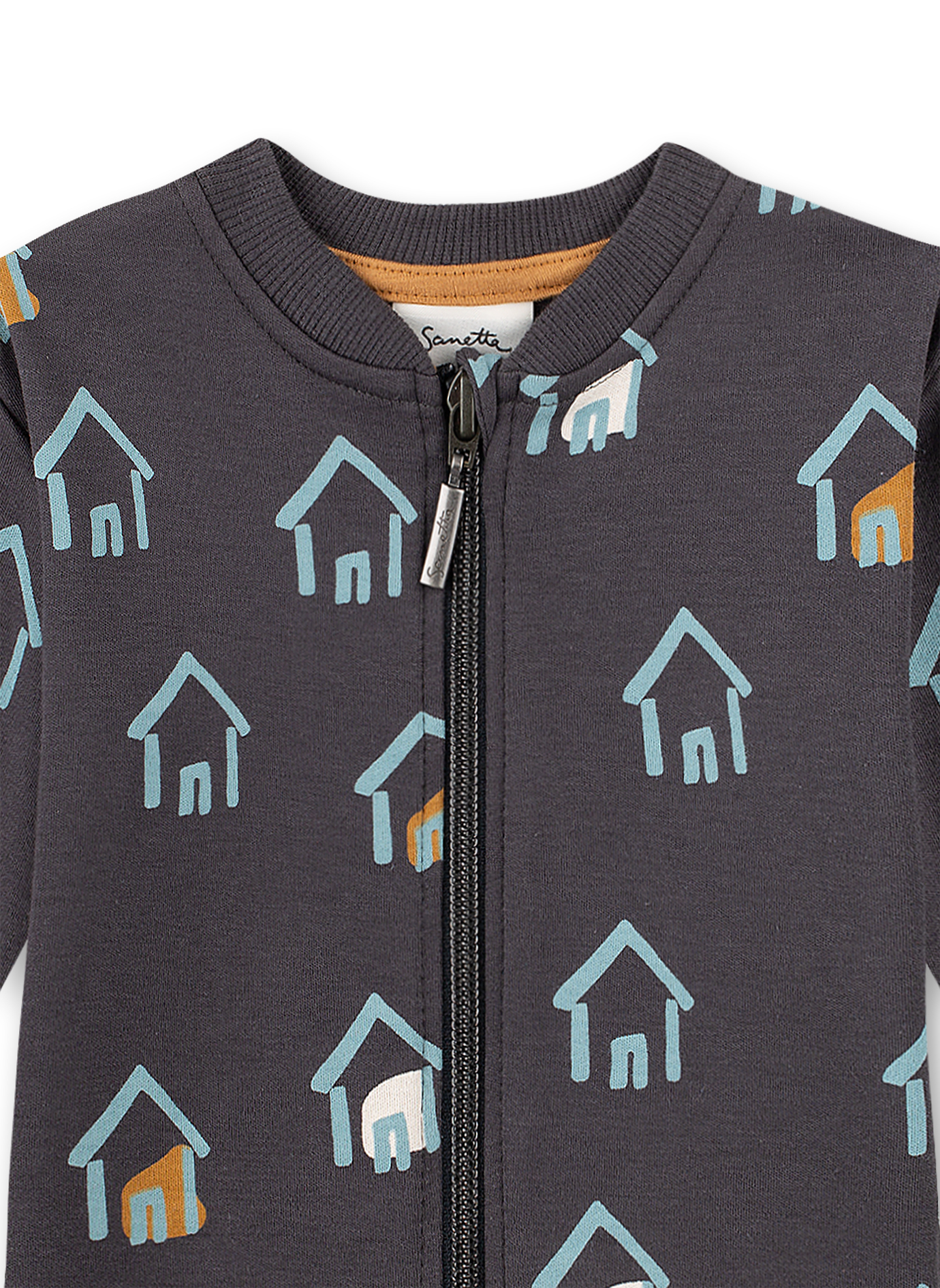 Jungen-Sweatjacke Dunkelgrau