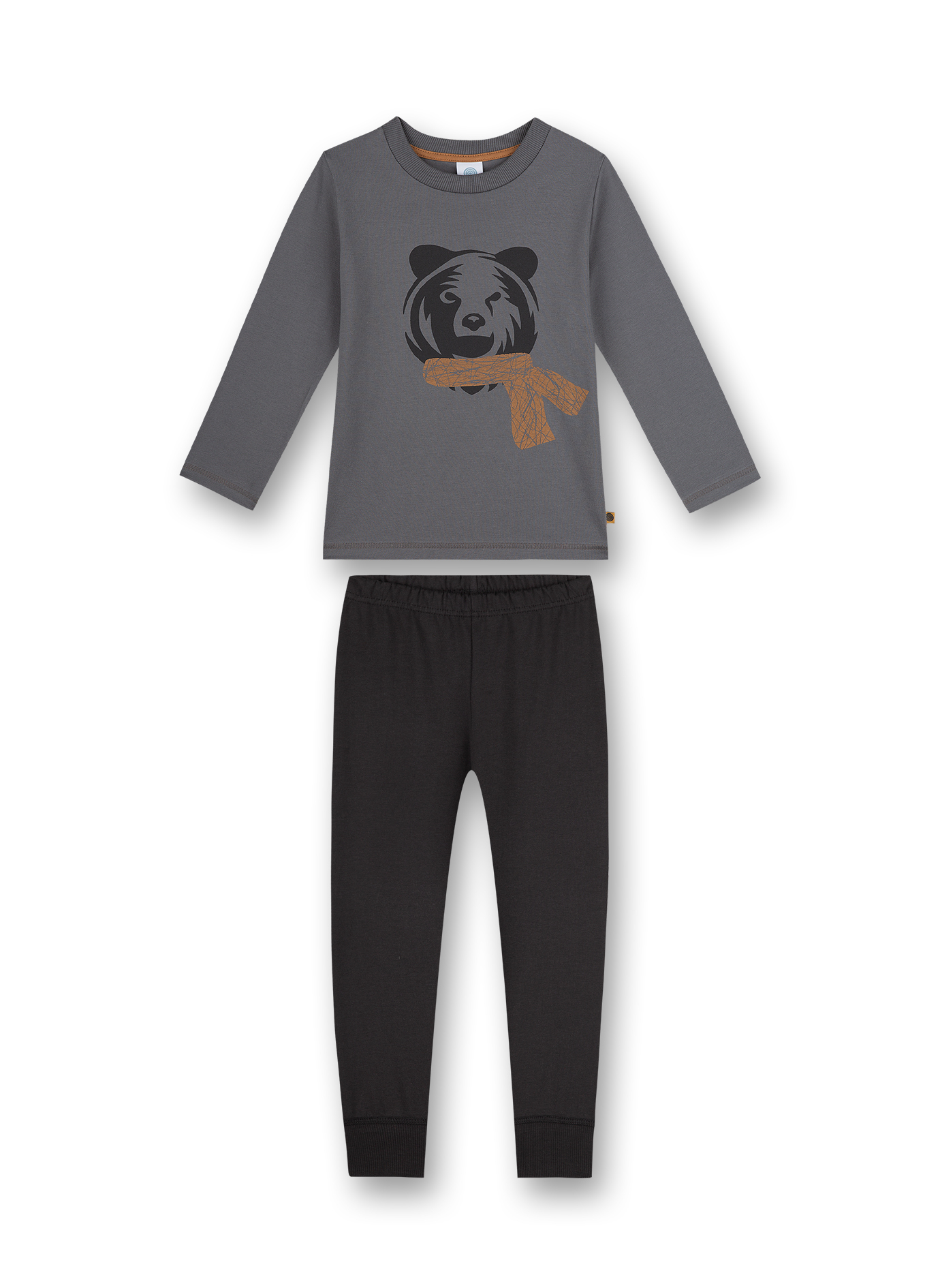 Jungen-Schlafanzug Grau Bear