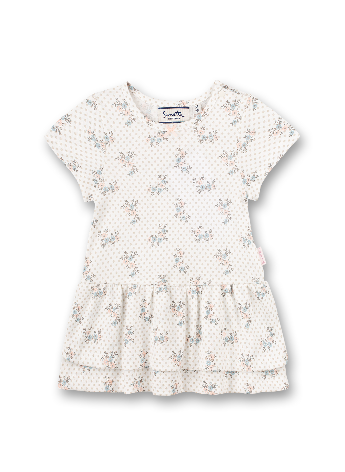 Mädchen-Kleid Off-White Dots-Allover Fluffy Duckling