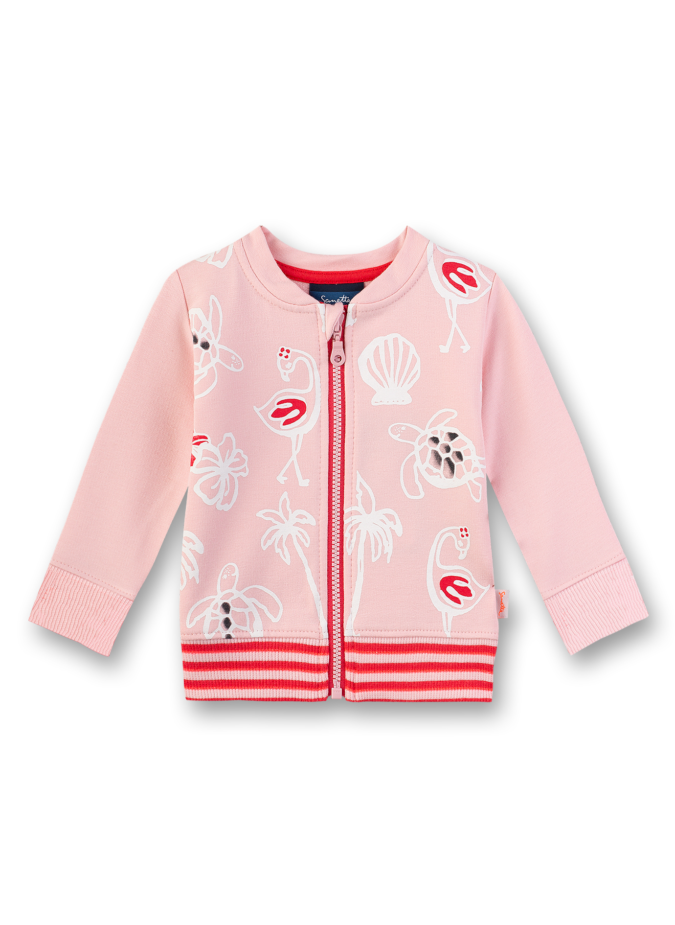 Mädchen-Sweatjacke Rosa Aloha