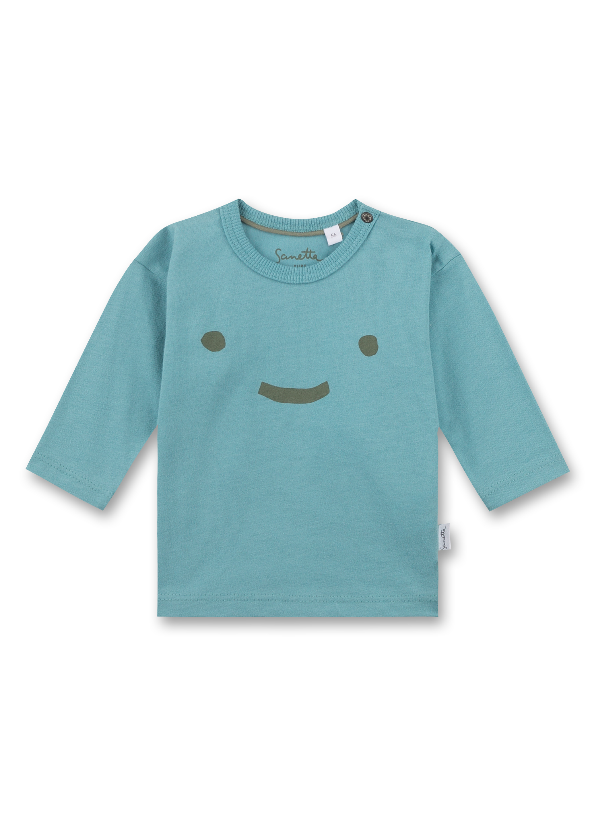 Unisex-Shirt langarm Blau 