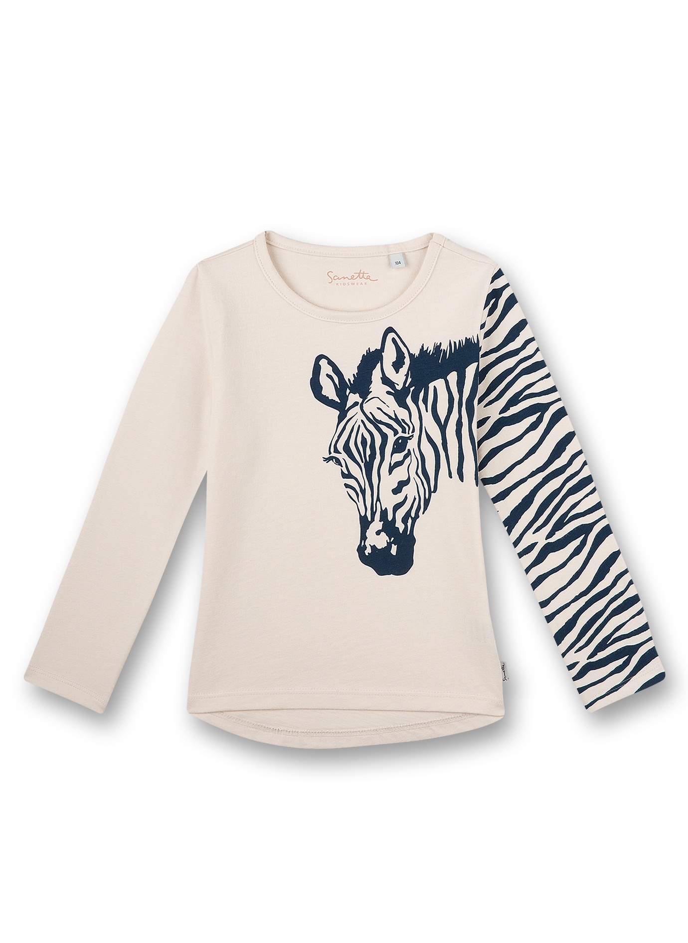 Mädchen-Shirt langarm Off-White Crazy Zebra