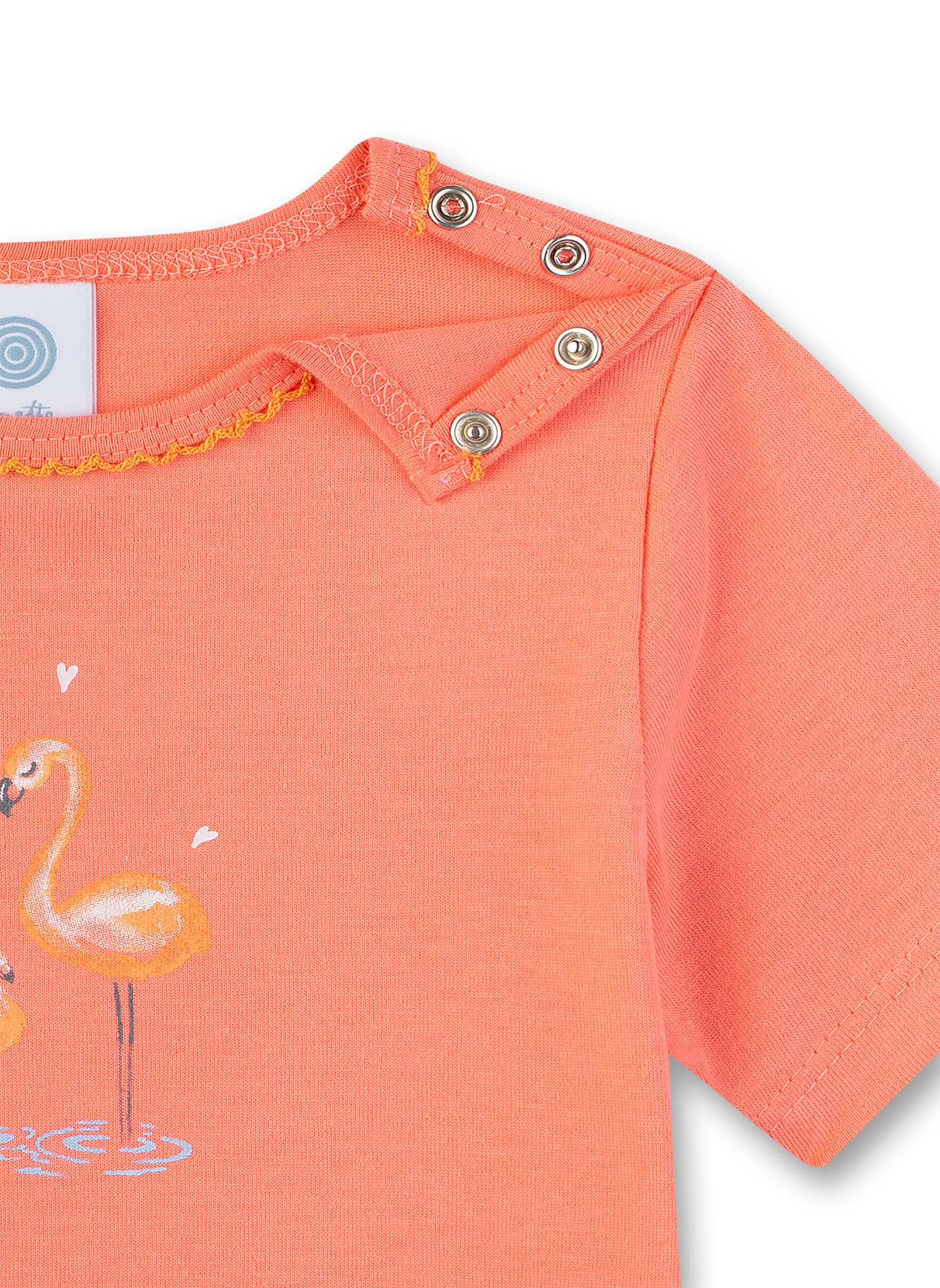 Mädchen-Schlafanzug Orange Flamingo Breeze