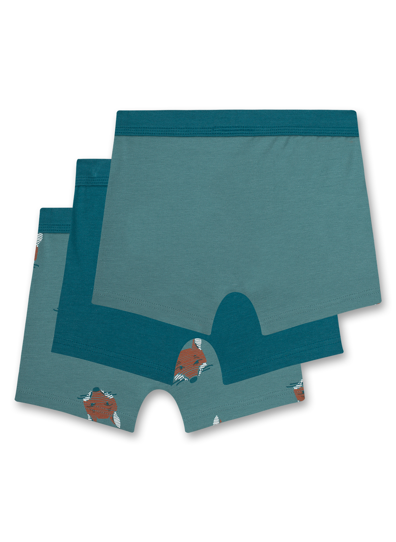 Jungen-Hipshorts (Dreierpack) Blau Wild Fox