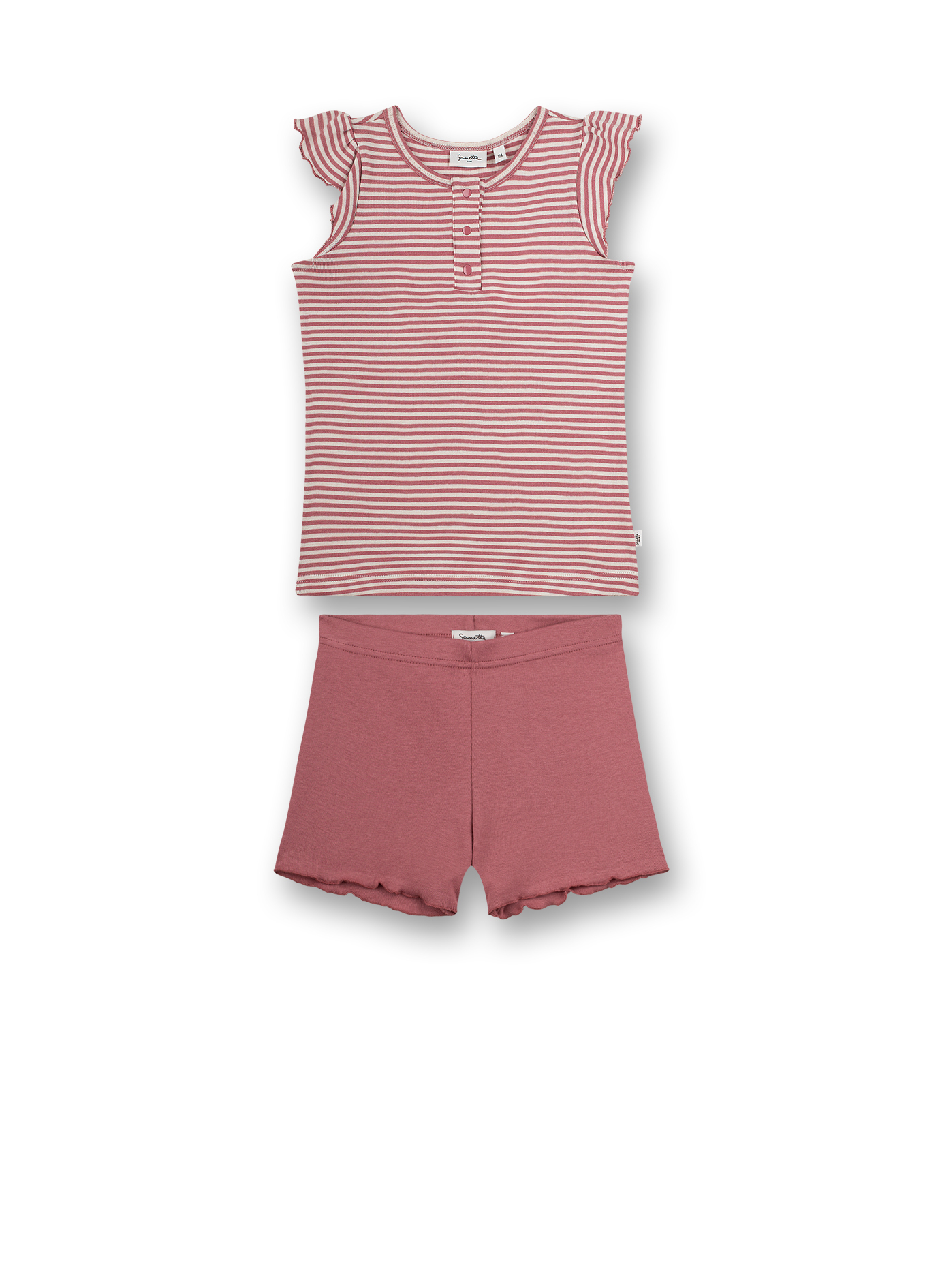 Mädchen-Schlafanzug kurz Rosa