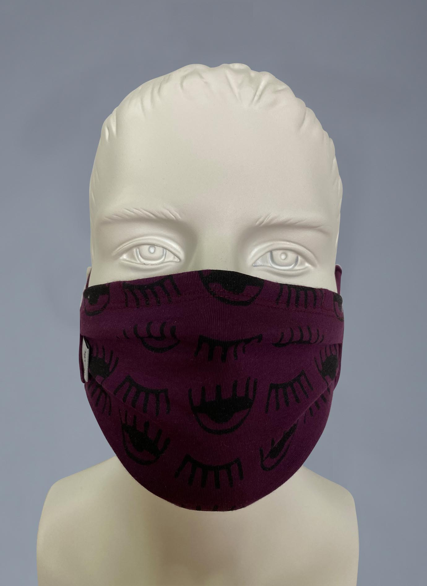 Wiederverwendbare Mund-Nasen-Maske Erwachsene Doppelpack Dunkelrot