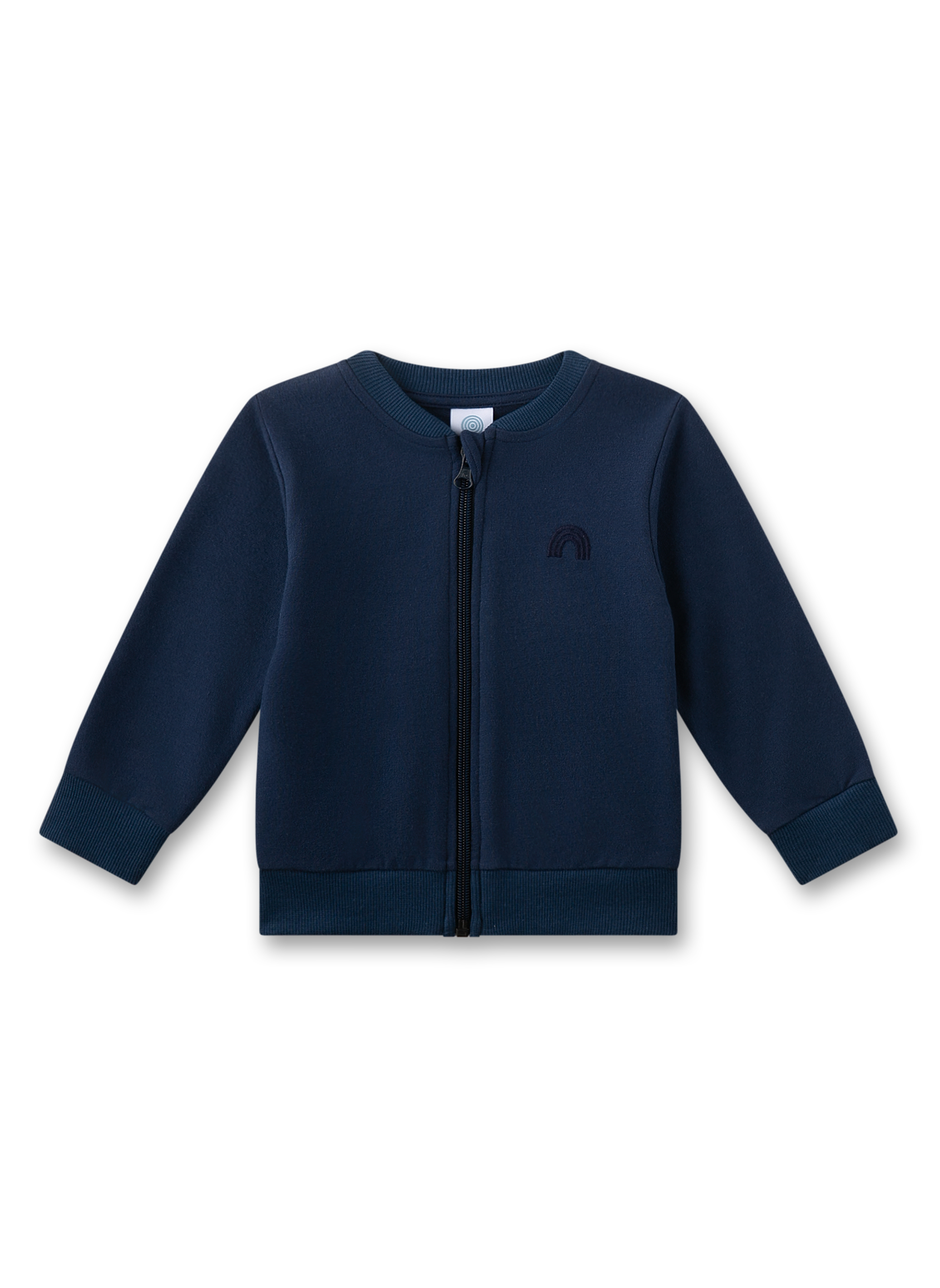 Baby-Sweatjacke blau Regenbogen