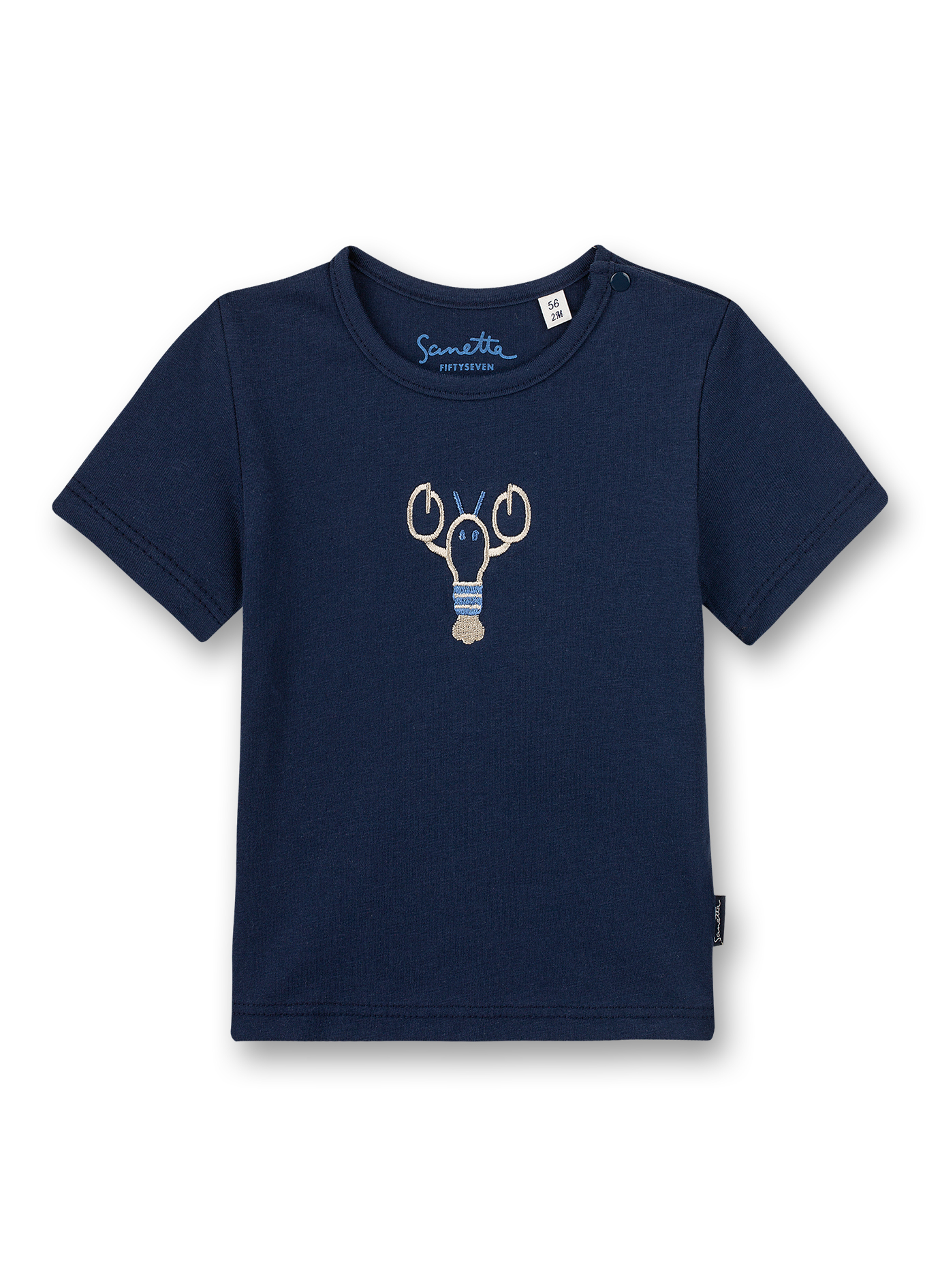 Jungen T-Shirt Dunkelblau Little Lobster