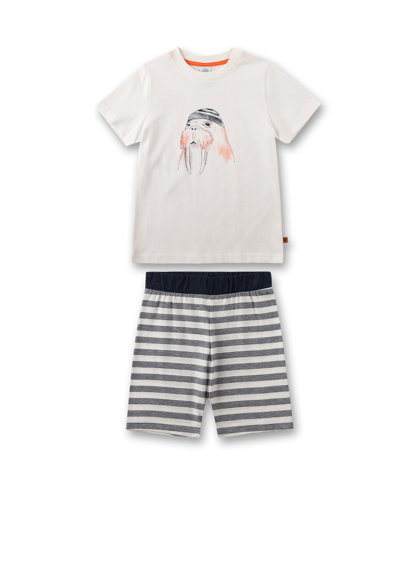 Jungen-Schlafanzug kurz Off-White