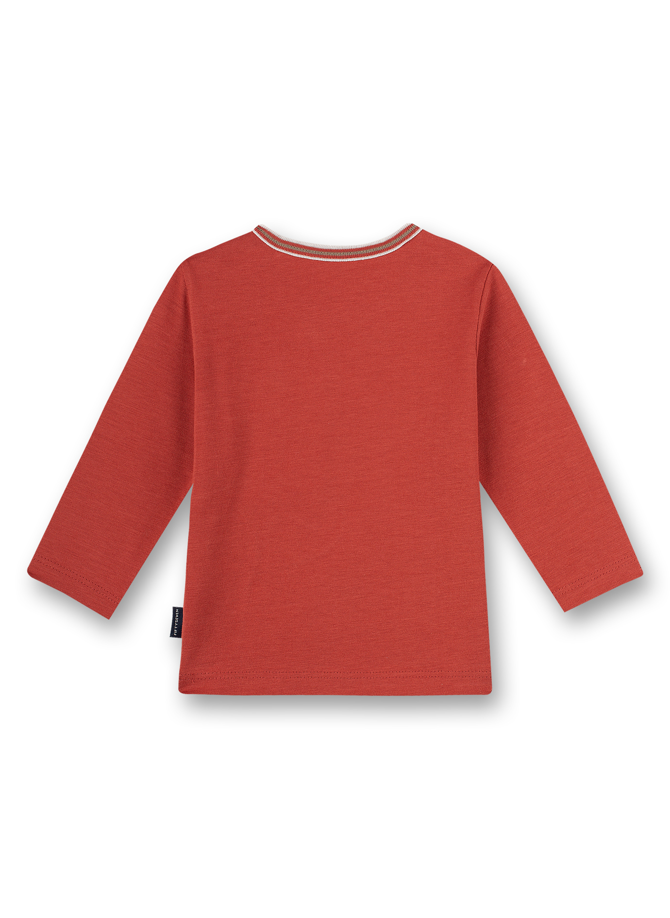 Jungen-Shirt langarm Rot Family Elephant