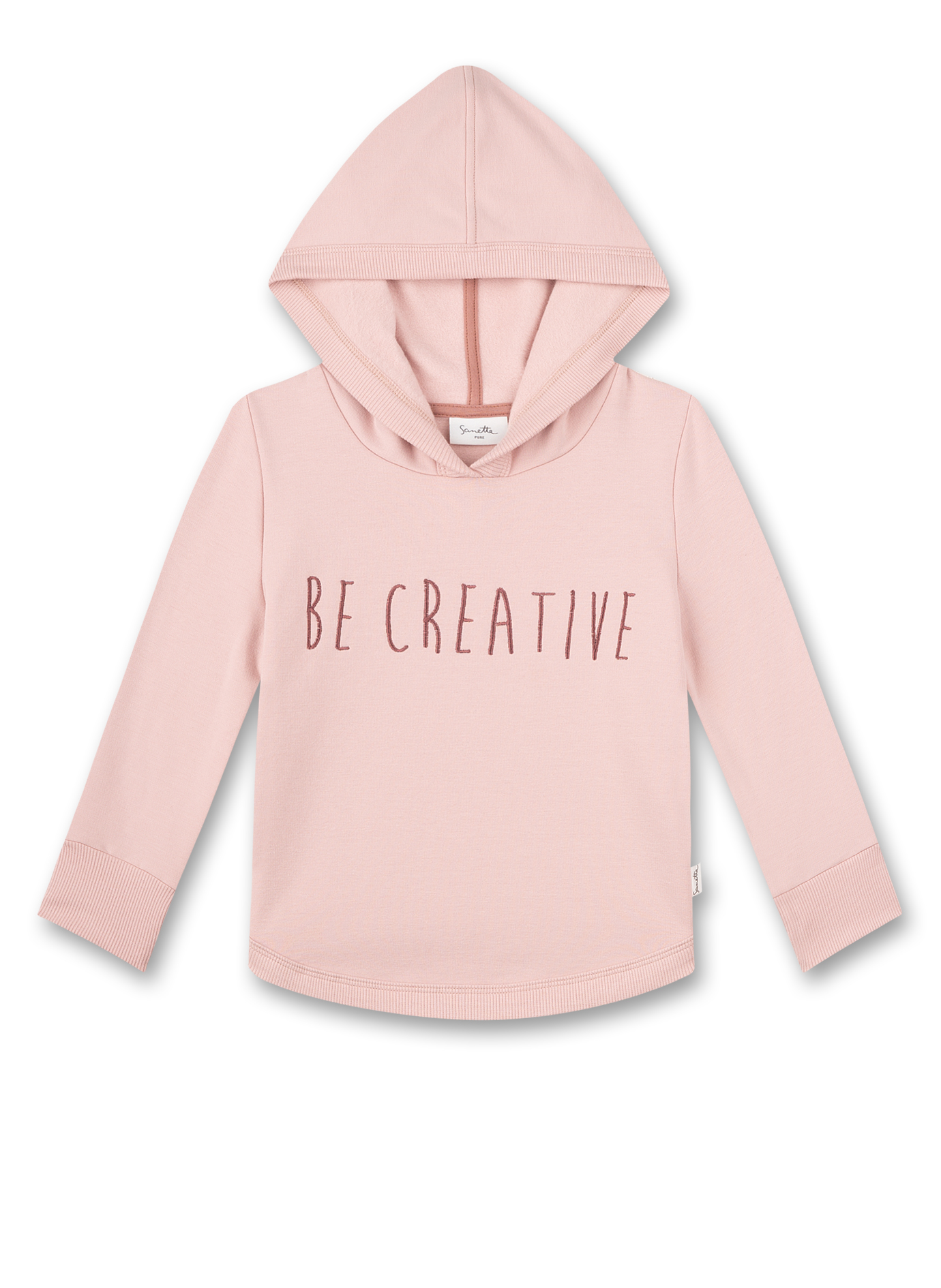 Mädchen-Sweatshirt mit Kapuze Rosa