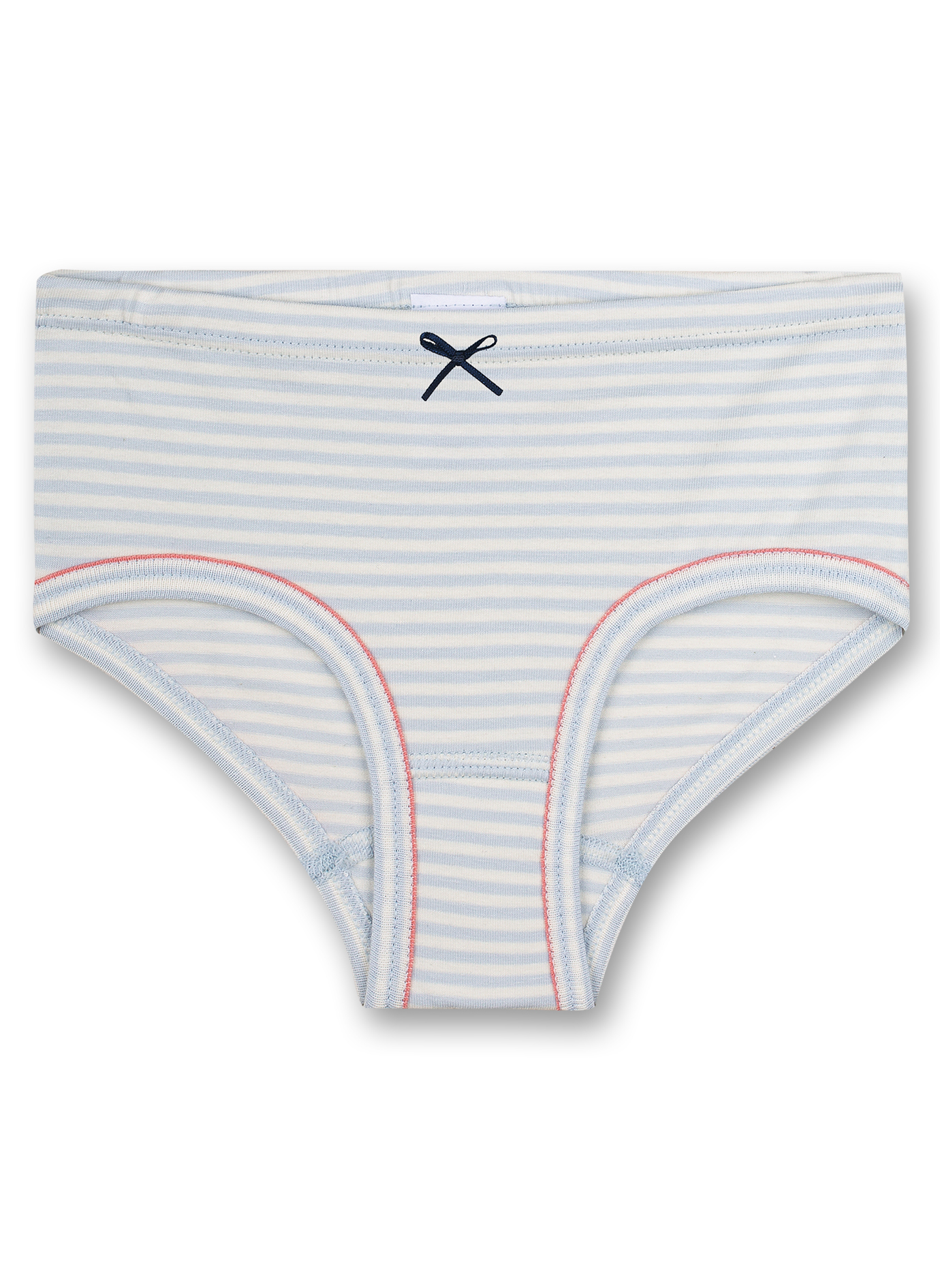 Mädchen-Hüftslip (Doppelpack) Hellblau Ringel und Rosa Autumn Mood