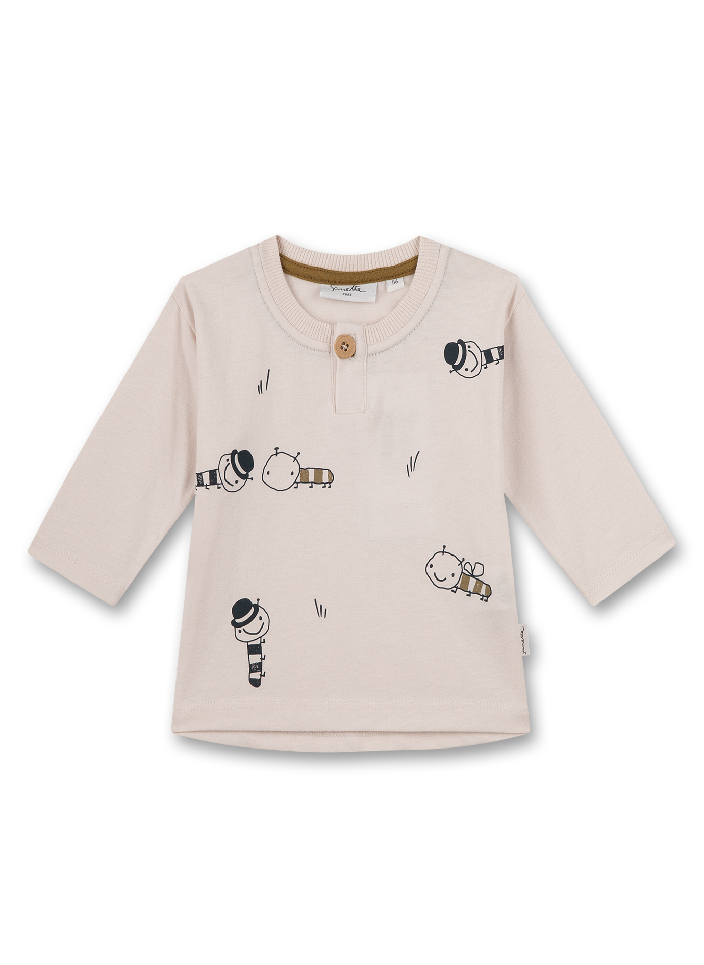 Jungen-Langarmshirt Off-White