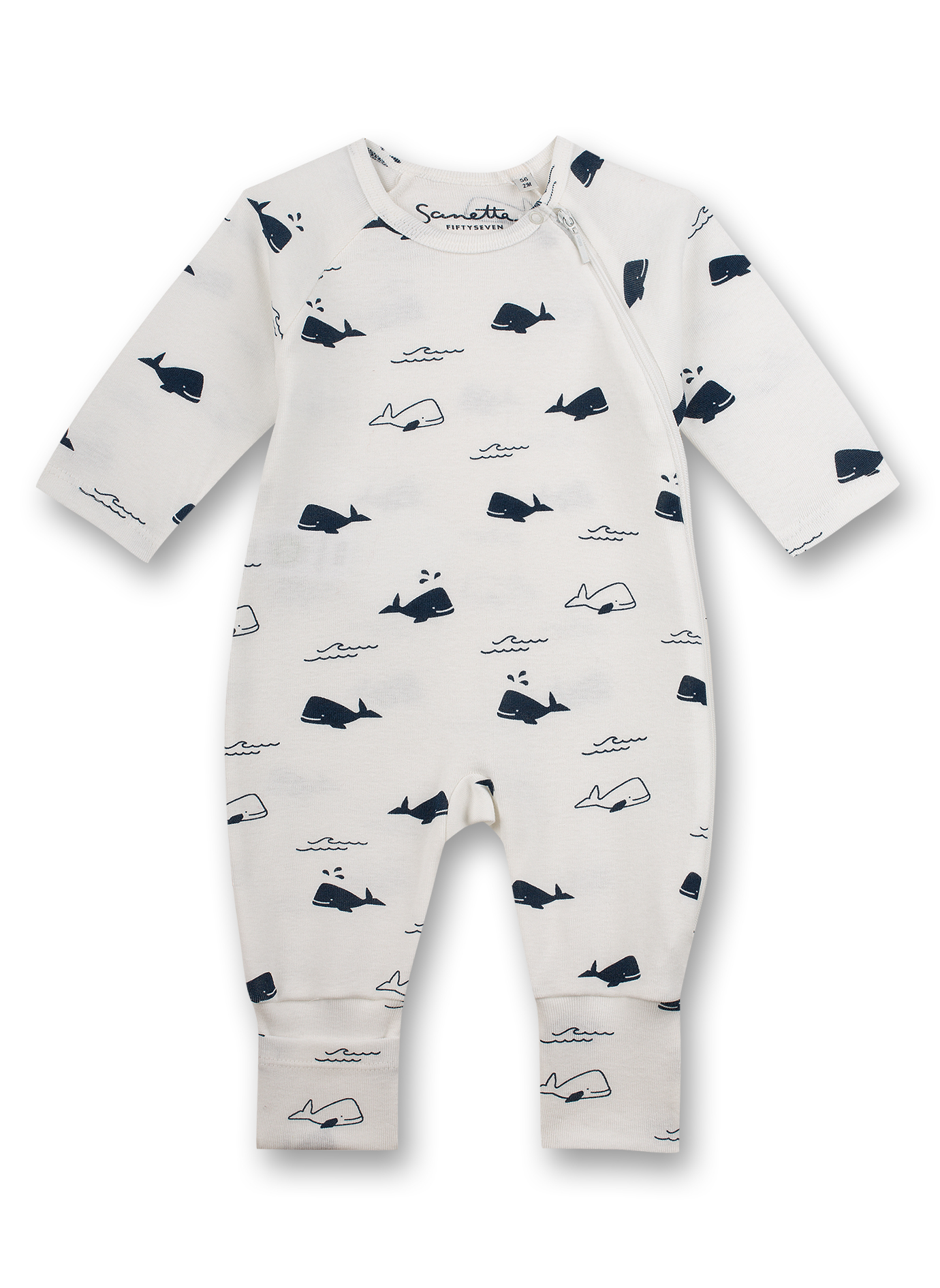 Jungen-Overall Off-White Little Whale