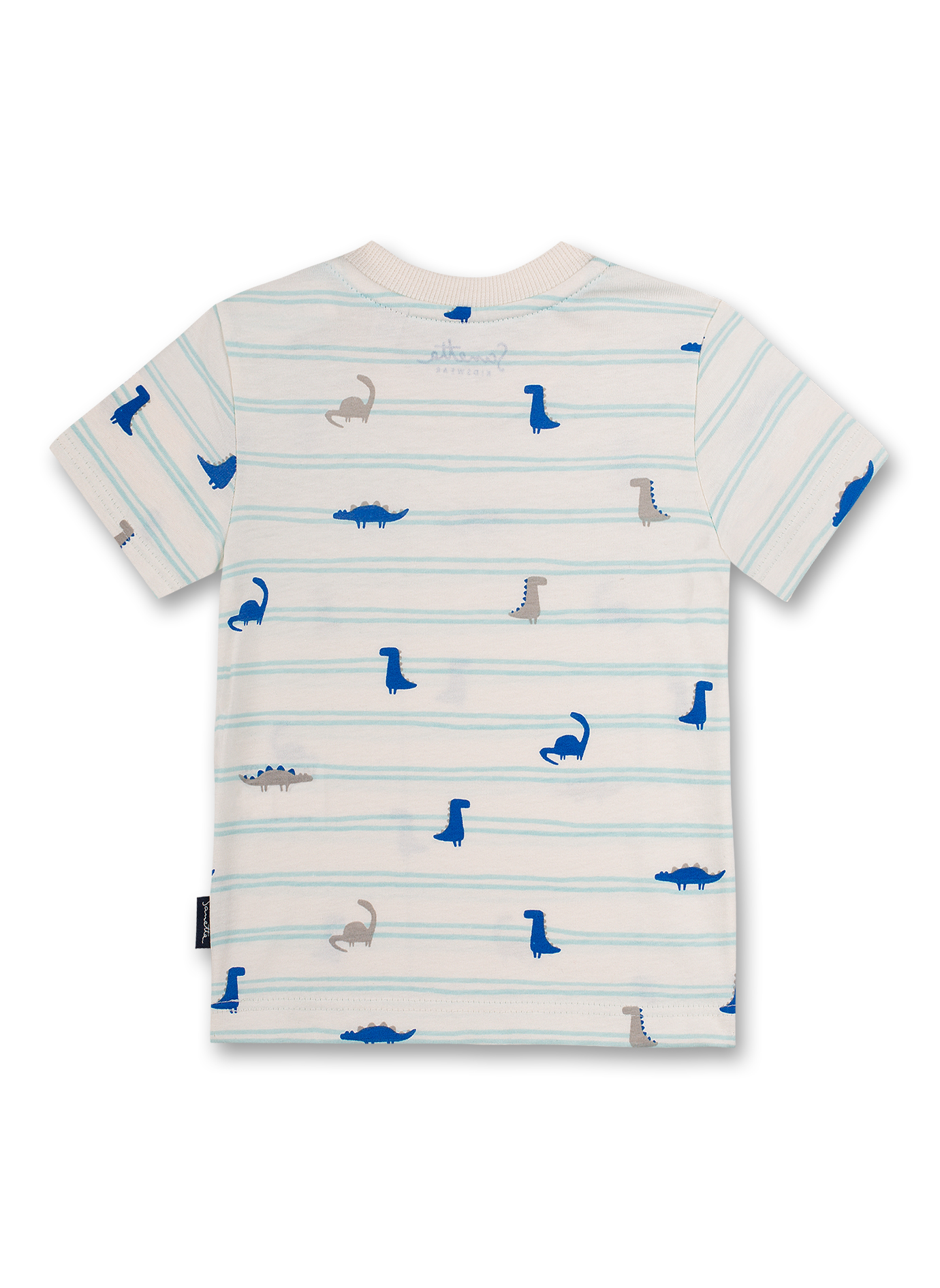 Jungen T-Shirt Off-White Ringel Dino