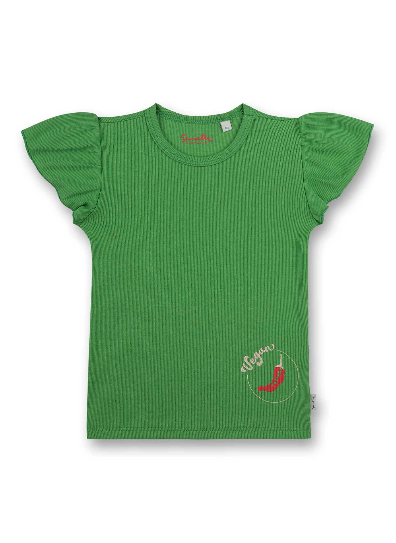 Mädchen T-Shirt Grün Pepperoni