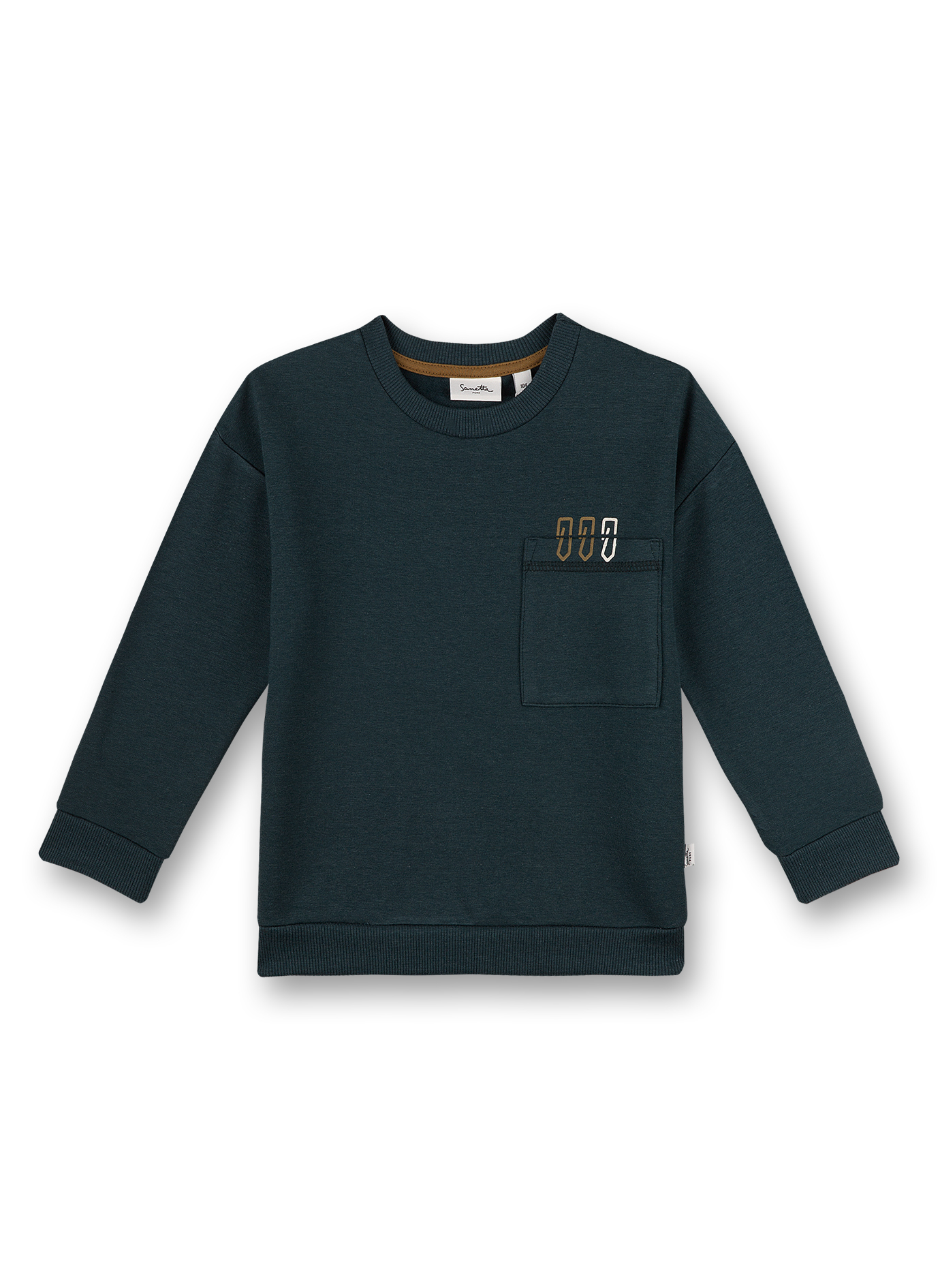 Jungen-Sweatshirt Dunkelgrün