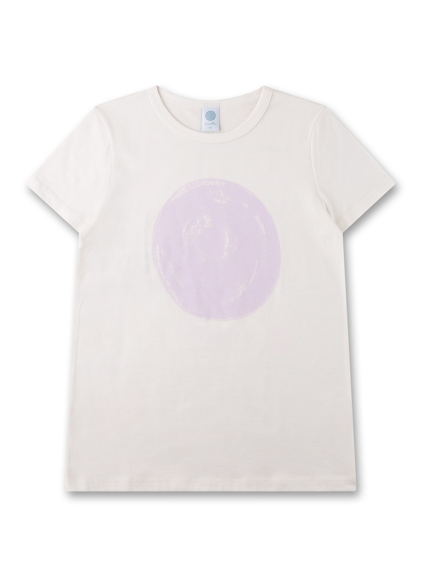 Mädchen-Schlafshirt halbarm off-white