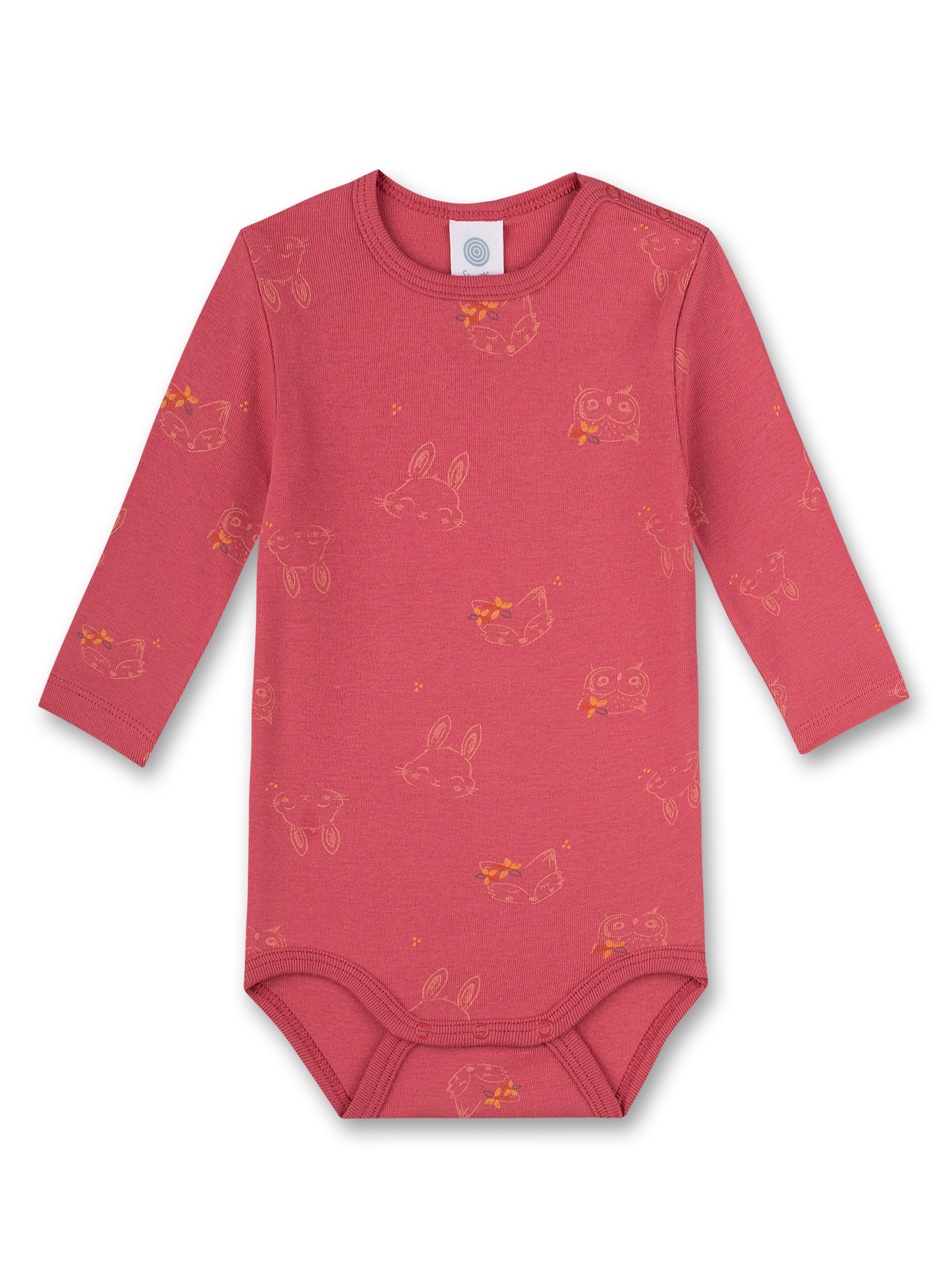 Body langarm Rosa