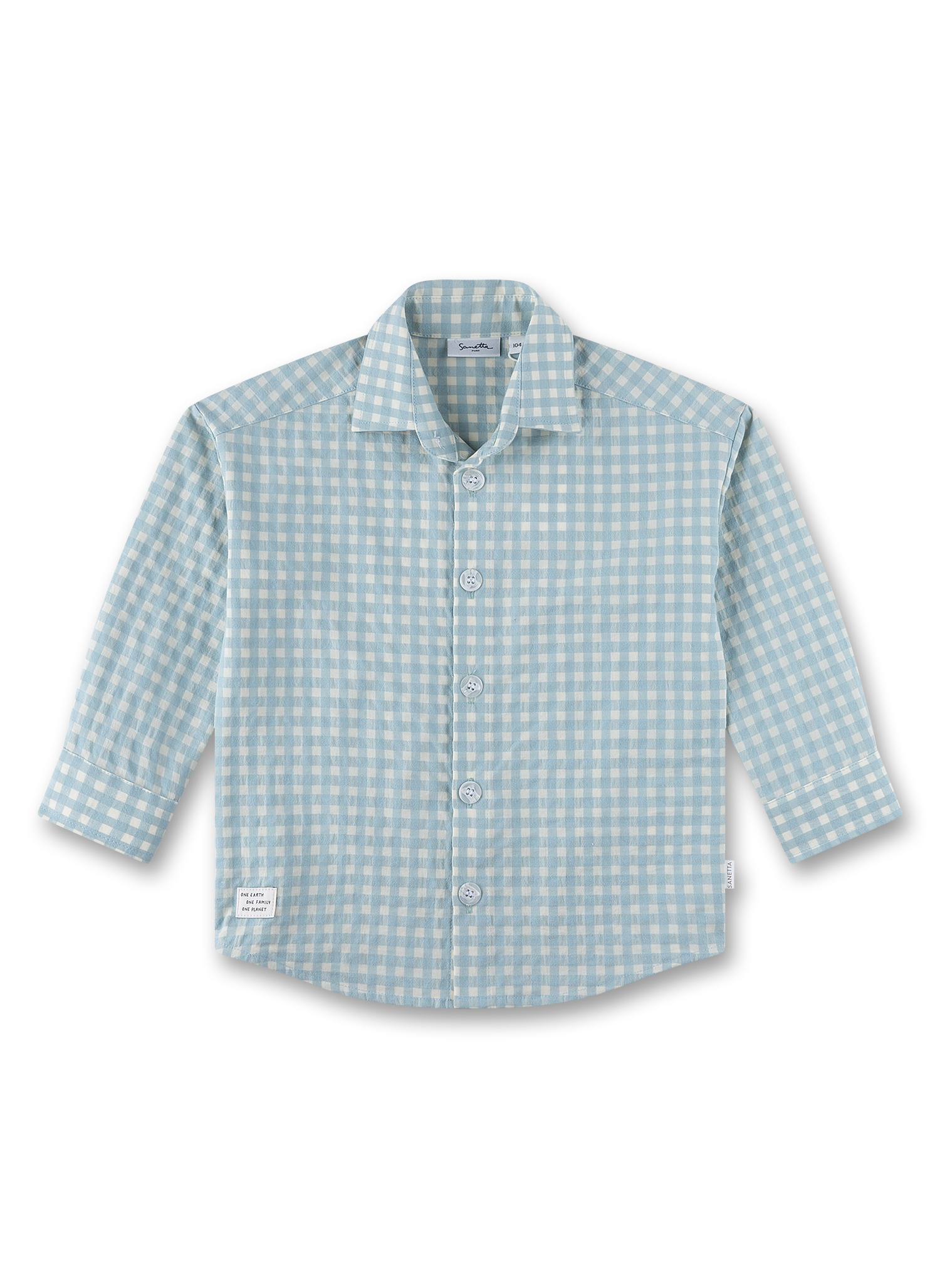 Jungen-Hemd kariert blau