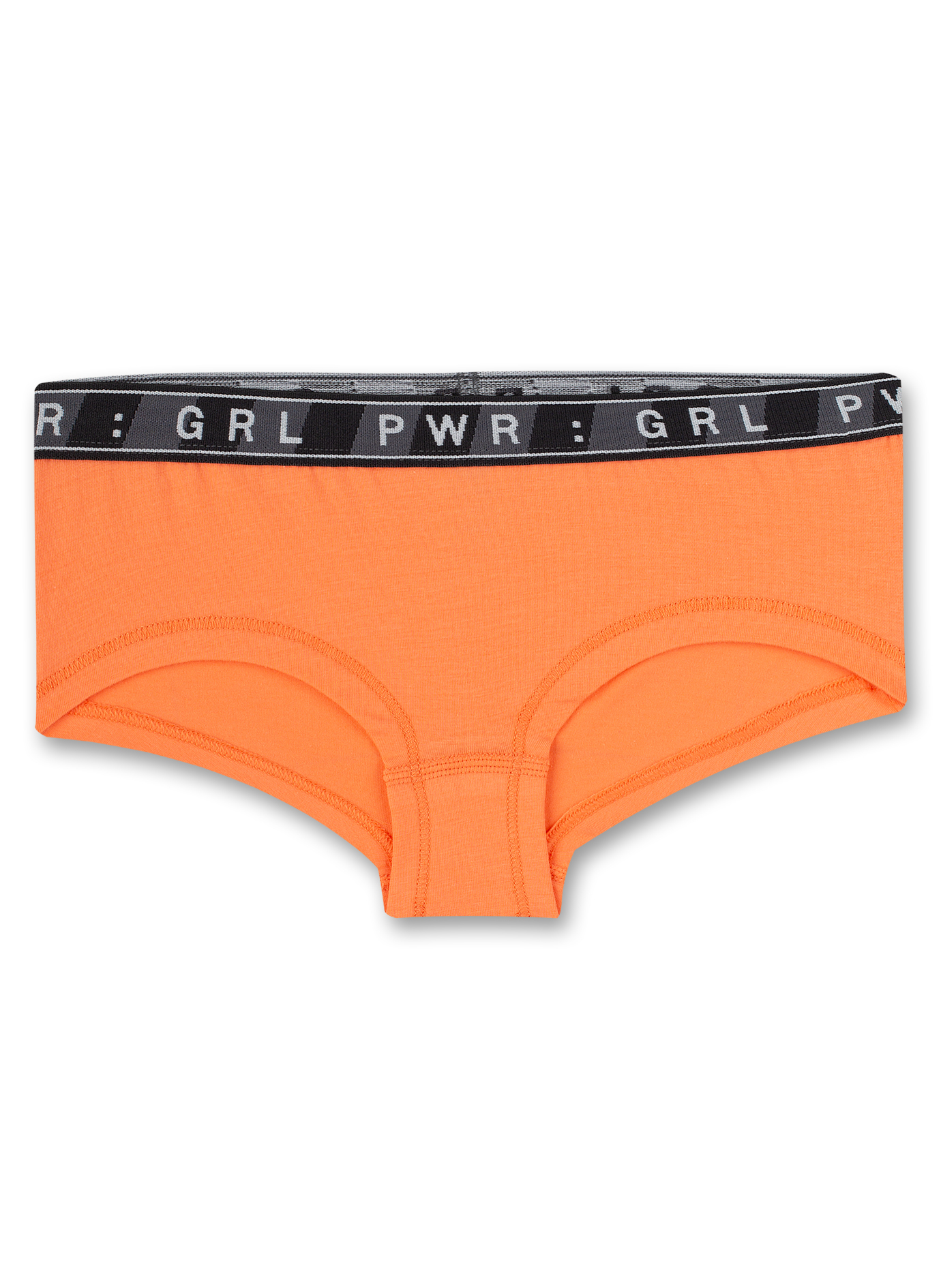 Mädchen-Cutbrief (Dreierpack) Leo-Allover Orange und Dunkelgrau