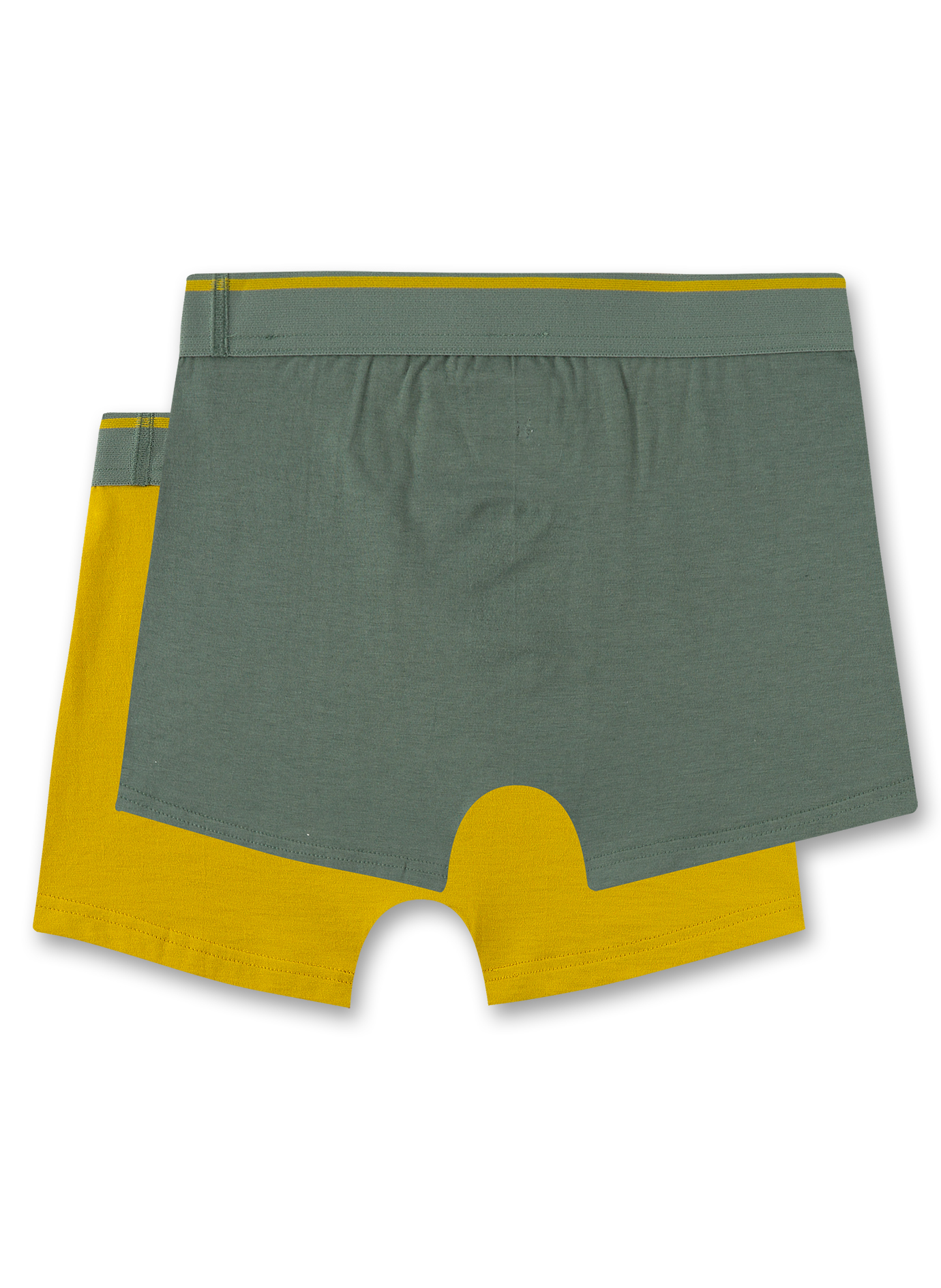 Jungen-Hipshorts (Doppelpack) Gelb & Grün