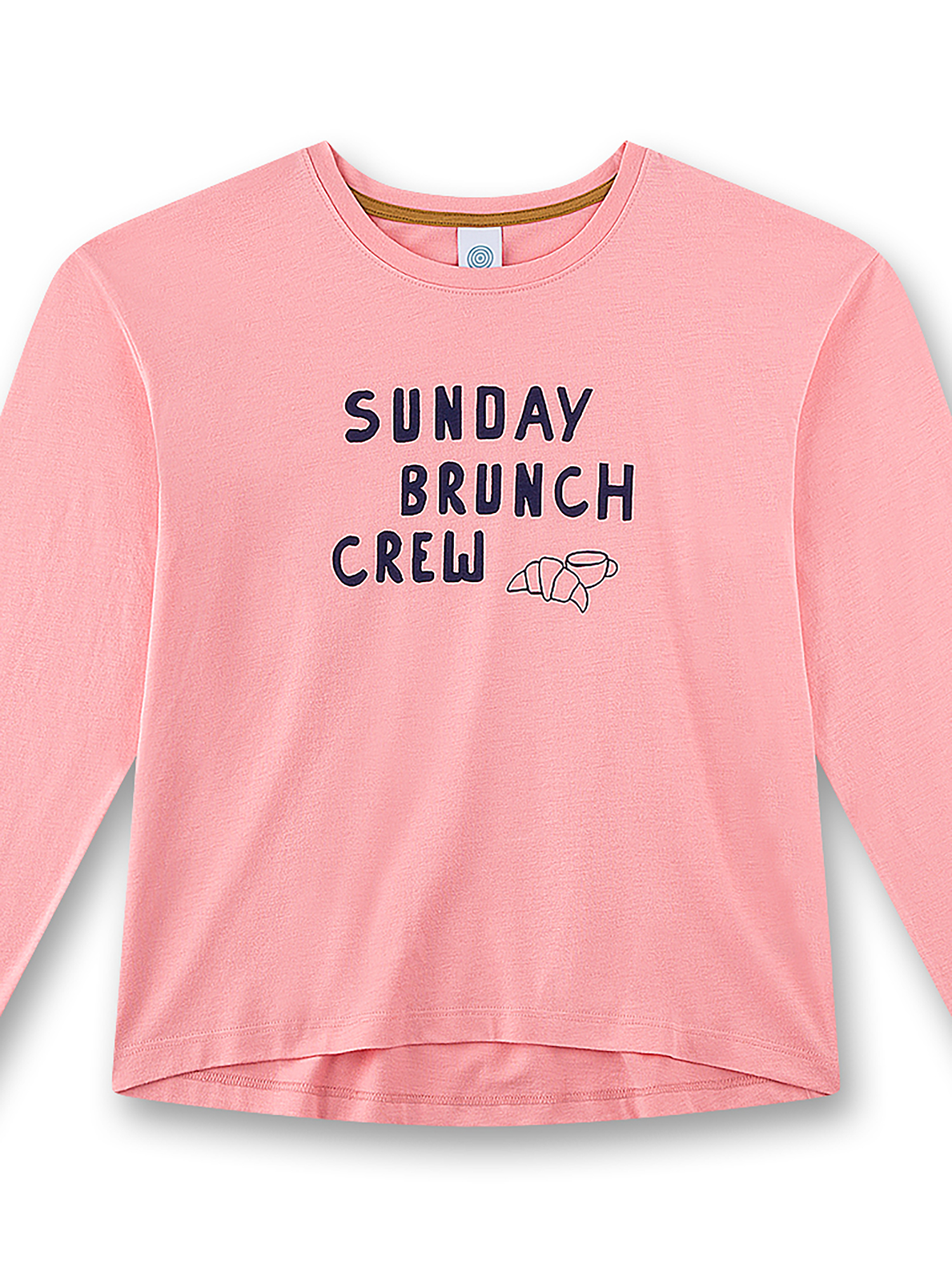 T-Shirt, Longsleeve, Pink, Printed, Sunday Brunch Crew