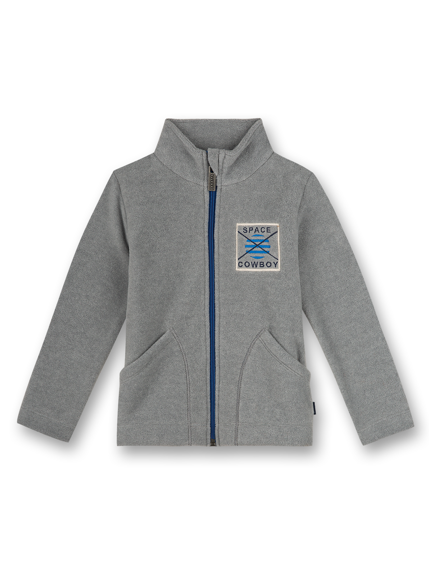 Jungen-Fleecejacke Grau Galaxy Star