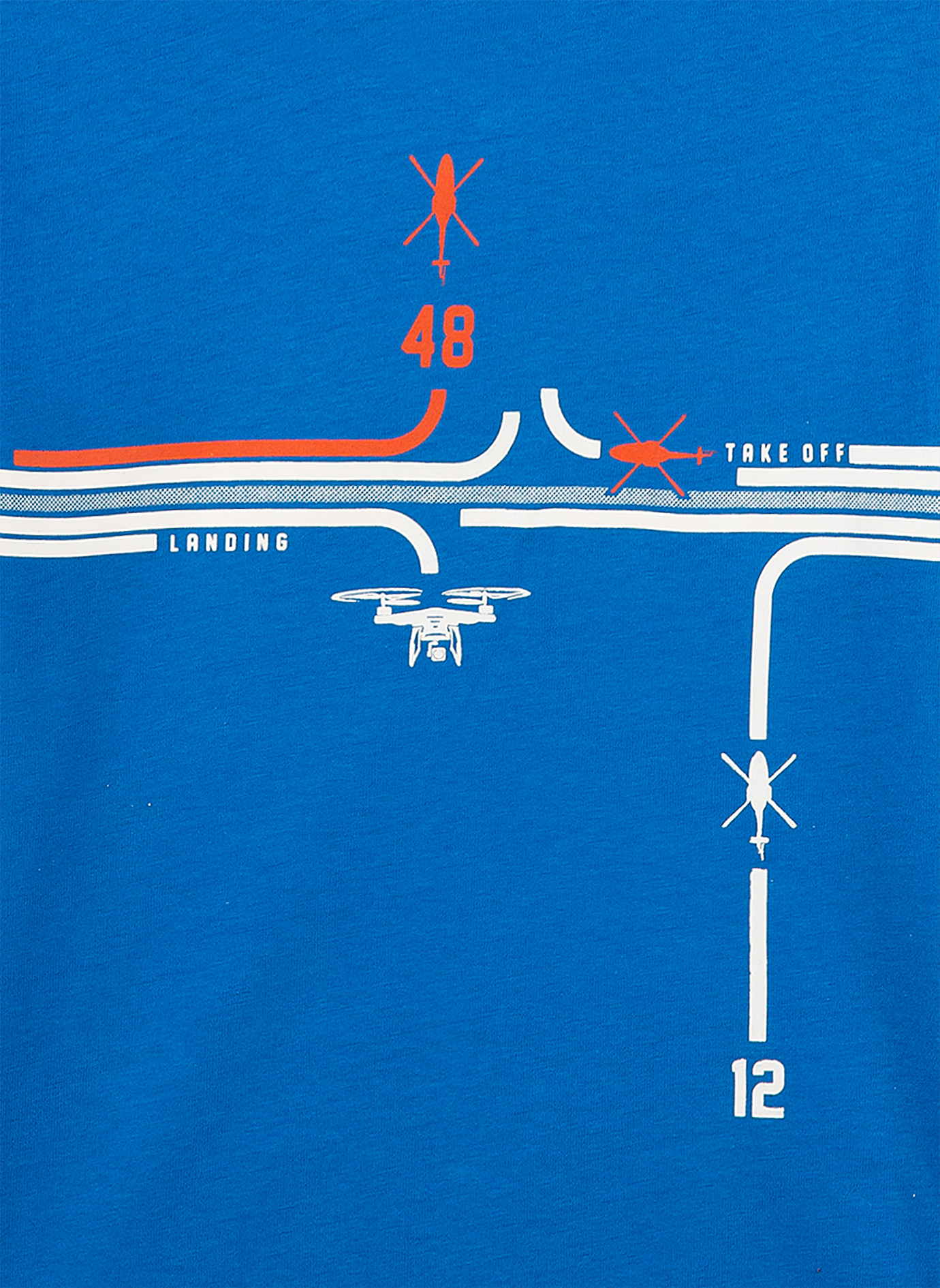 Jungen T-Shirt Blau Air Space