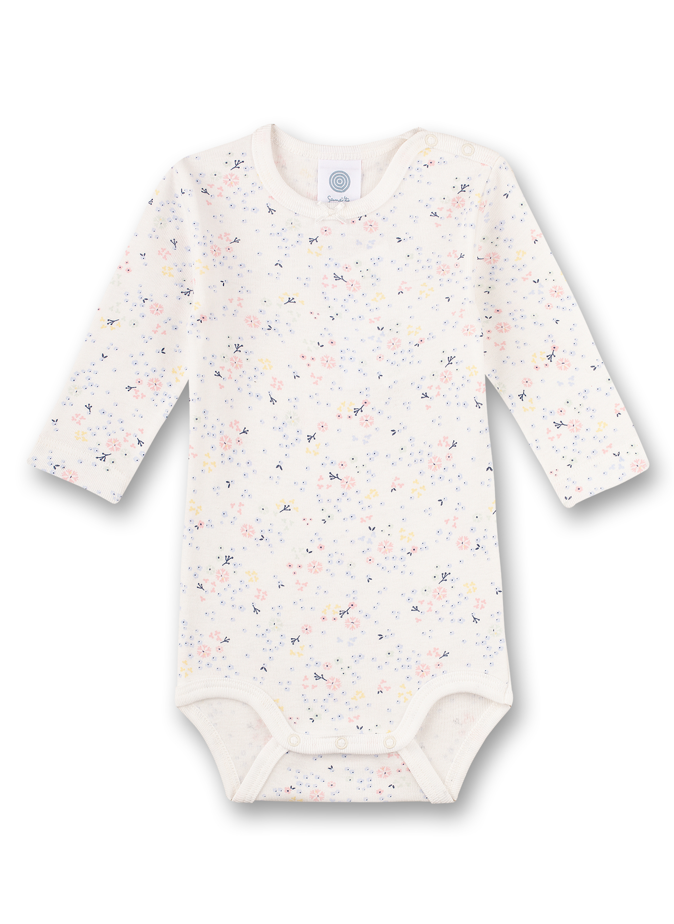 Mädchen-Body langarm Off-White Milles Fleurs