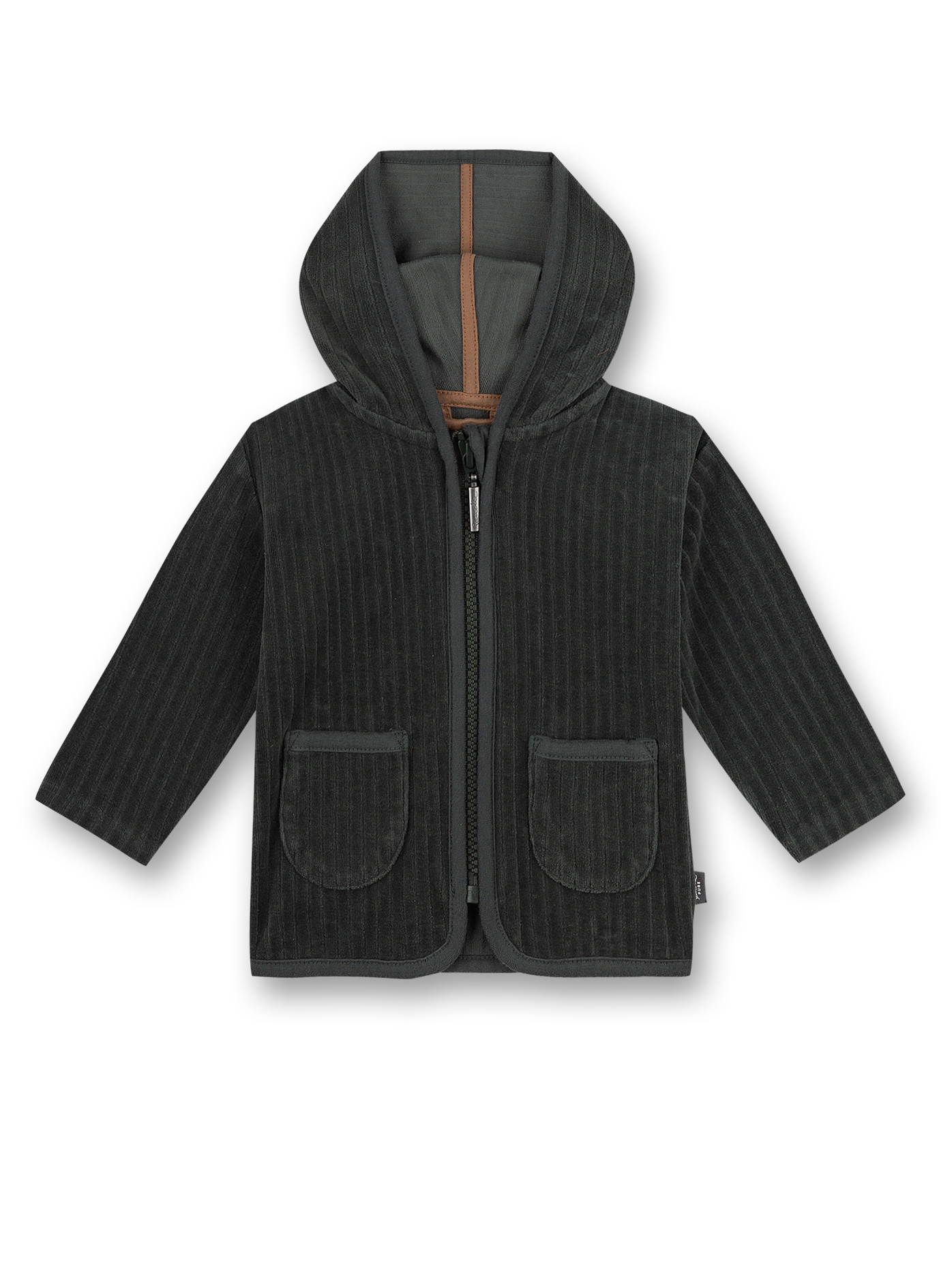 Jungen-Sweatjacke Dunkelgrün