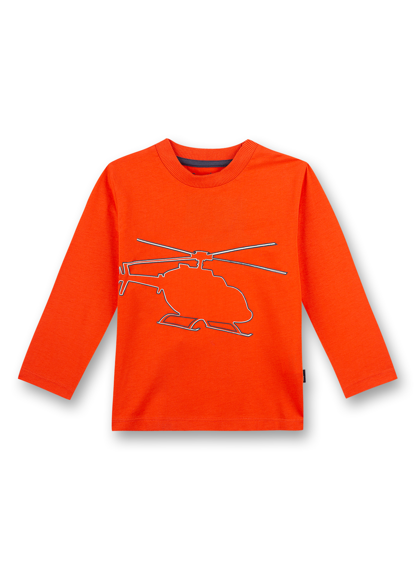 Jungen-Shirt langarm Rot Air Space